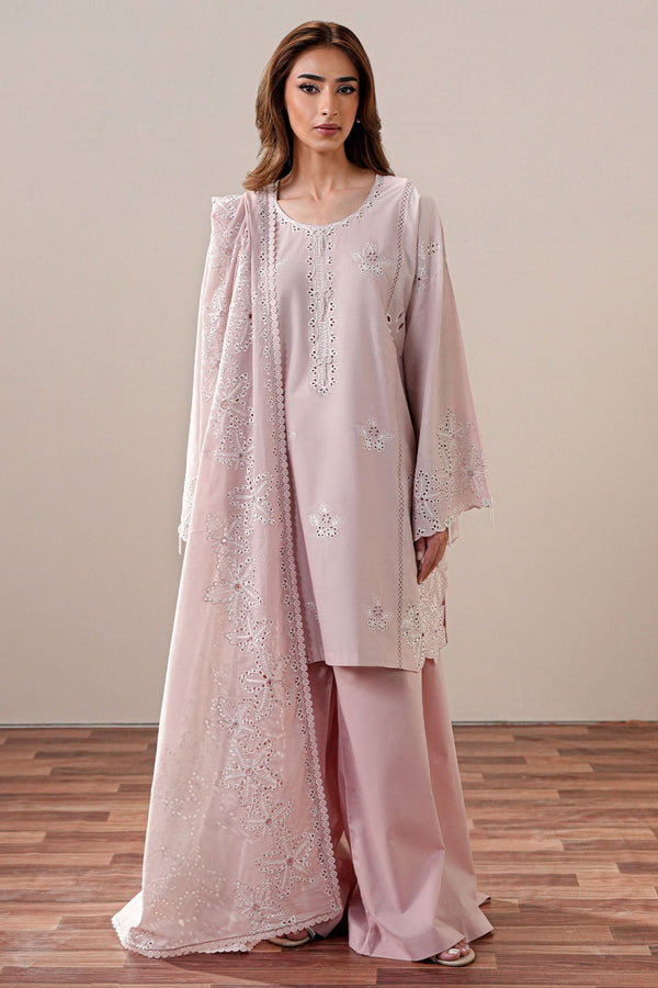 Cross Stitch | Mahiri Embroidered Collection 26 |PETAL DUSK - by Libasekhas UK - Registered Vendor of : Cross Stitch - 100% Original Designer Dress