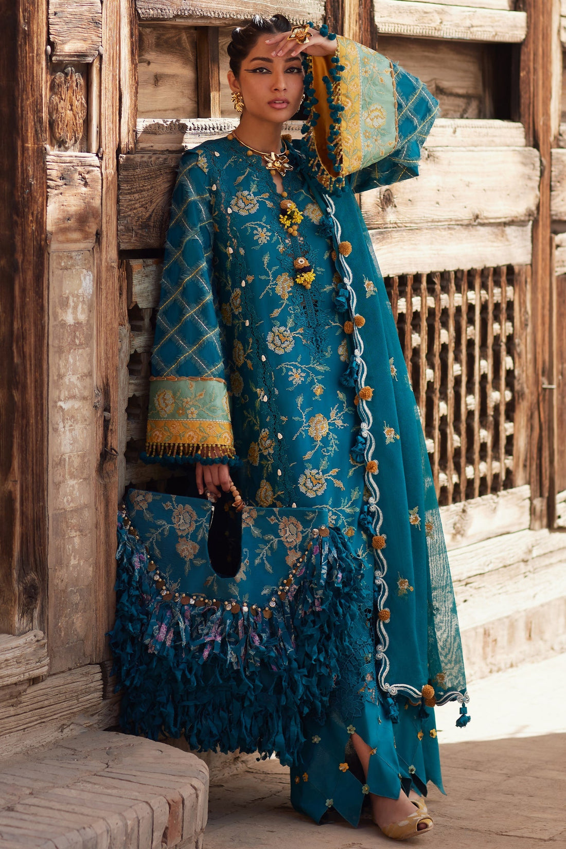 Elan | Luxury Lawn 25 | OPHELIA (EL25-10 A) - by - Libasekhas UK - Registered Vendor of : Elan - 100% Original Designer Dresss