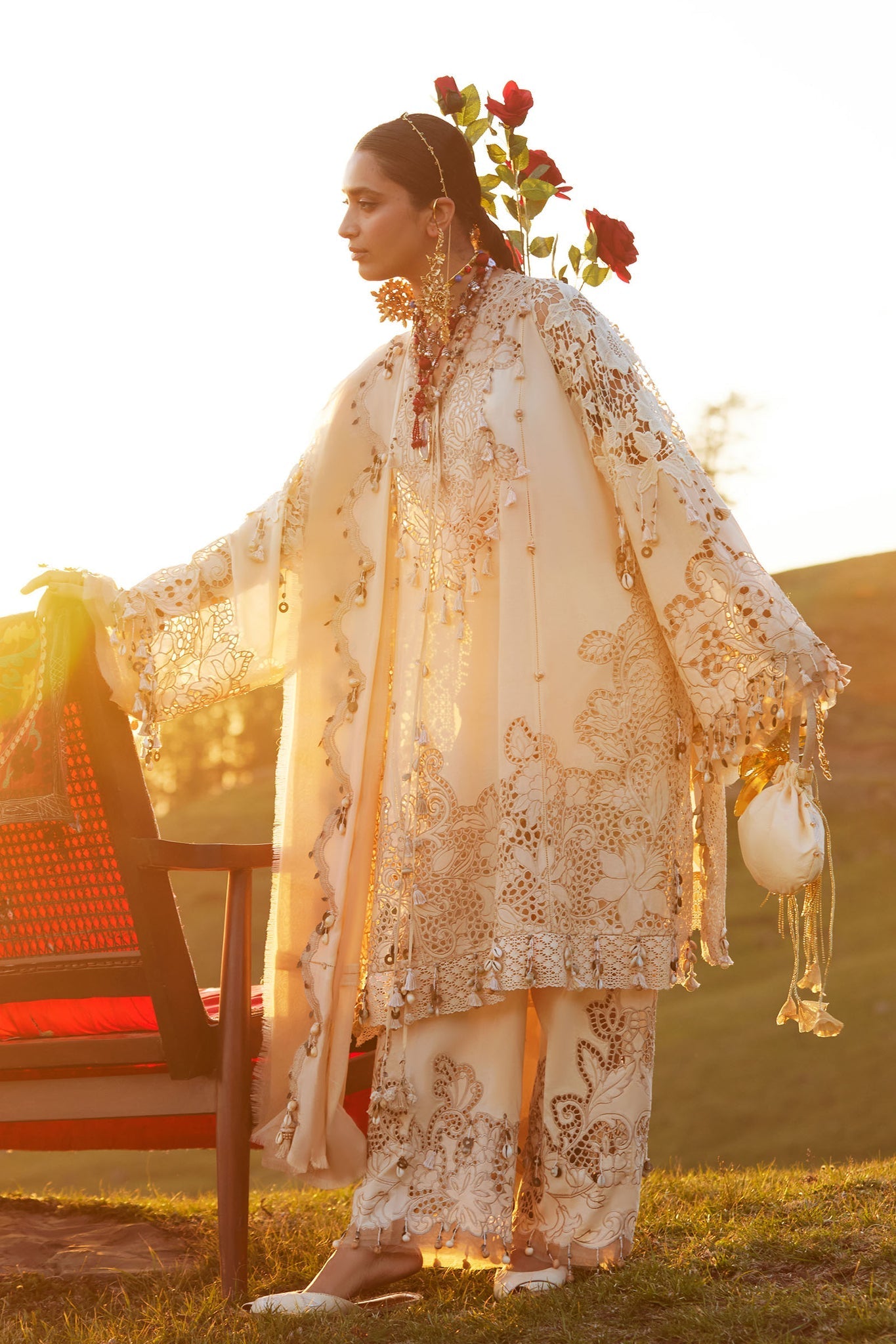 Elan | Kashmee Legacy Lawn 26 | BRUMINE (EL26-02 B) - by Libasekhas UK - Registered Vendor of : Elan - 100% Original Designer Dress