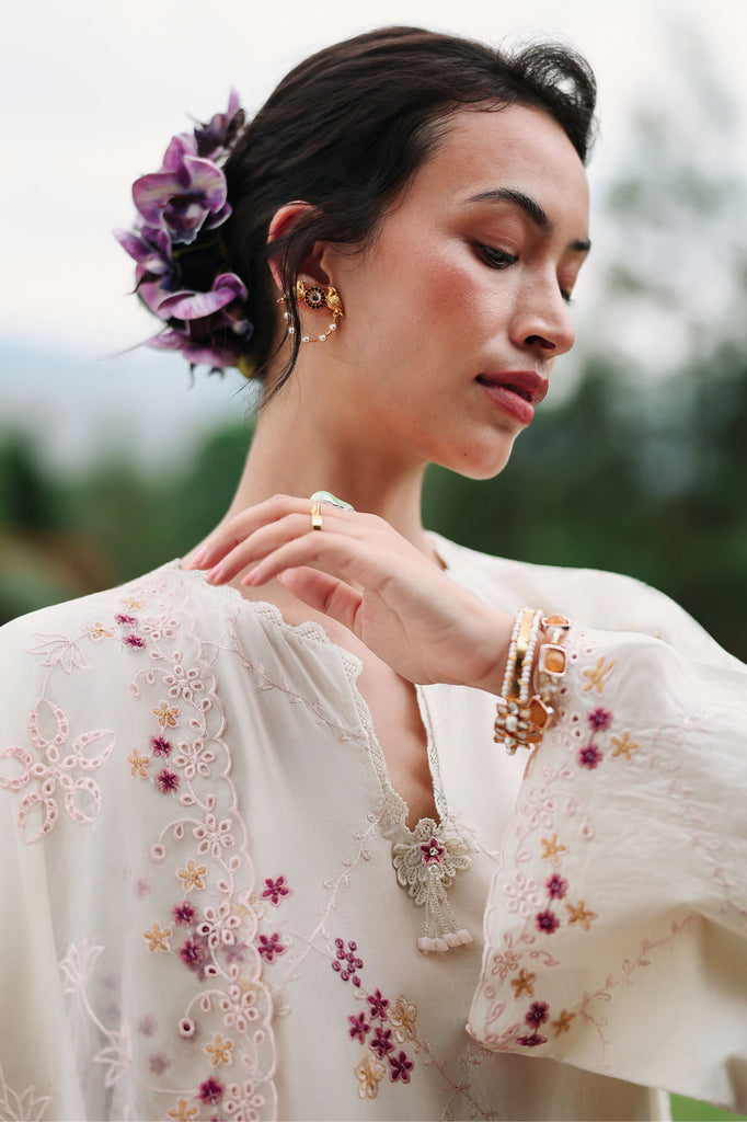 Cross Stitch | Eid Lawn Edit 26 | CARAMEL CREAM - by Libasekhas UK - Registered Vendor of : Cross Stitch - 100% Original Designer Dress