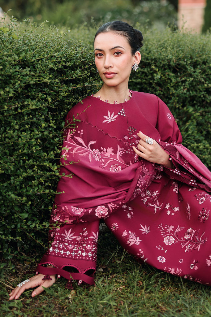 Cross Stitch | Eid Lawn Edit 26 | CRIMSON ROYALE - by Libasekhas UK - Registered Vendor of : Cross Stitch - 100% Original Designer Dress