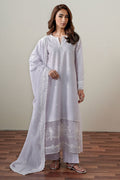 Cross S titch | Mahiri Embroidered Collection 26 |VIOLET DREAM - by Libasekhas UK - Registered Vendor of : Cross Stitch - 100% Original Designer Dress