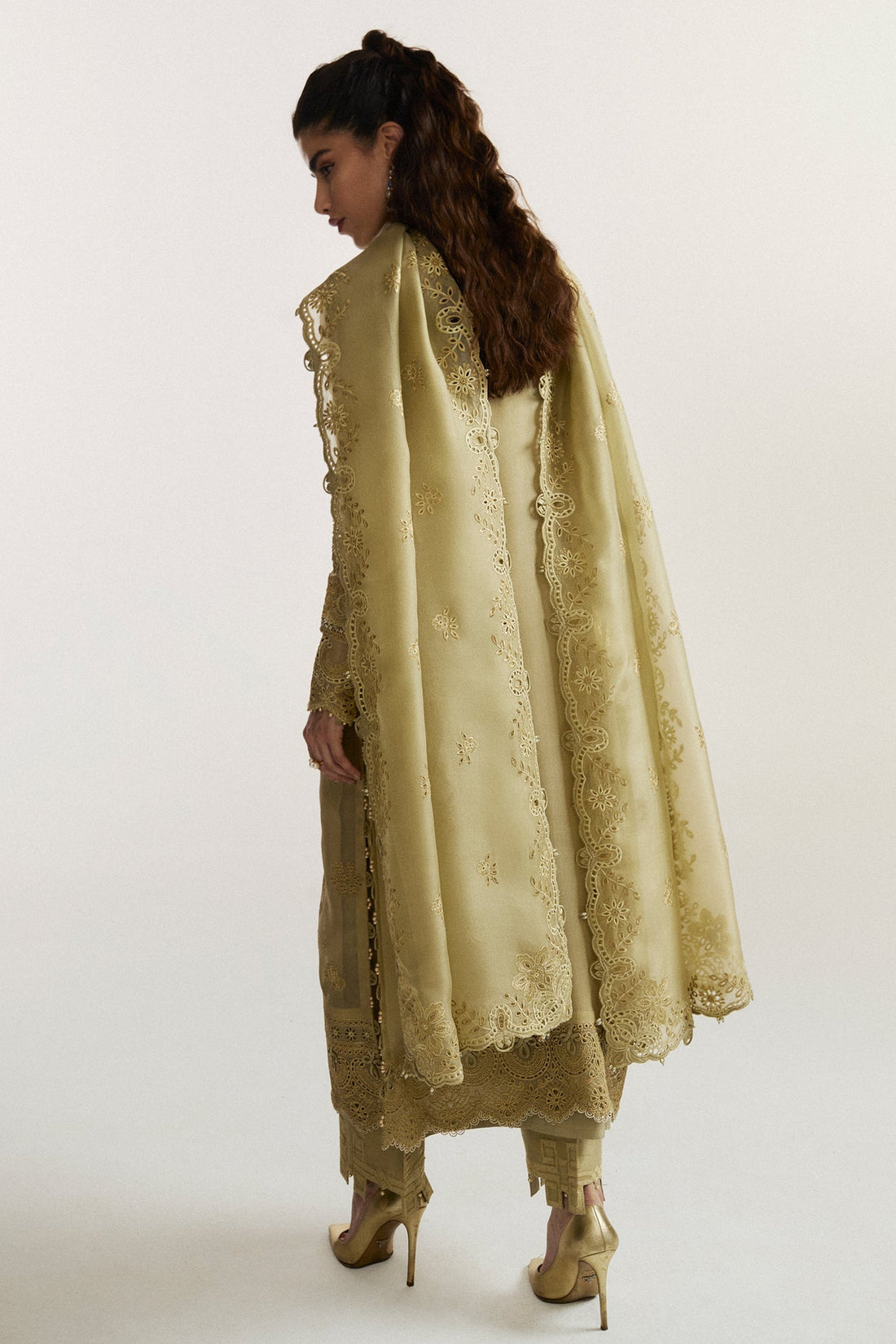 Elan I Vital Ornee I JARDIN SAUGE (EV-21352) - by Libasekhas UK - Registered Vendor of : Elan - 100% Original Designer Dress