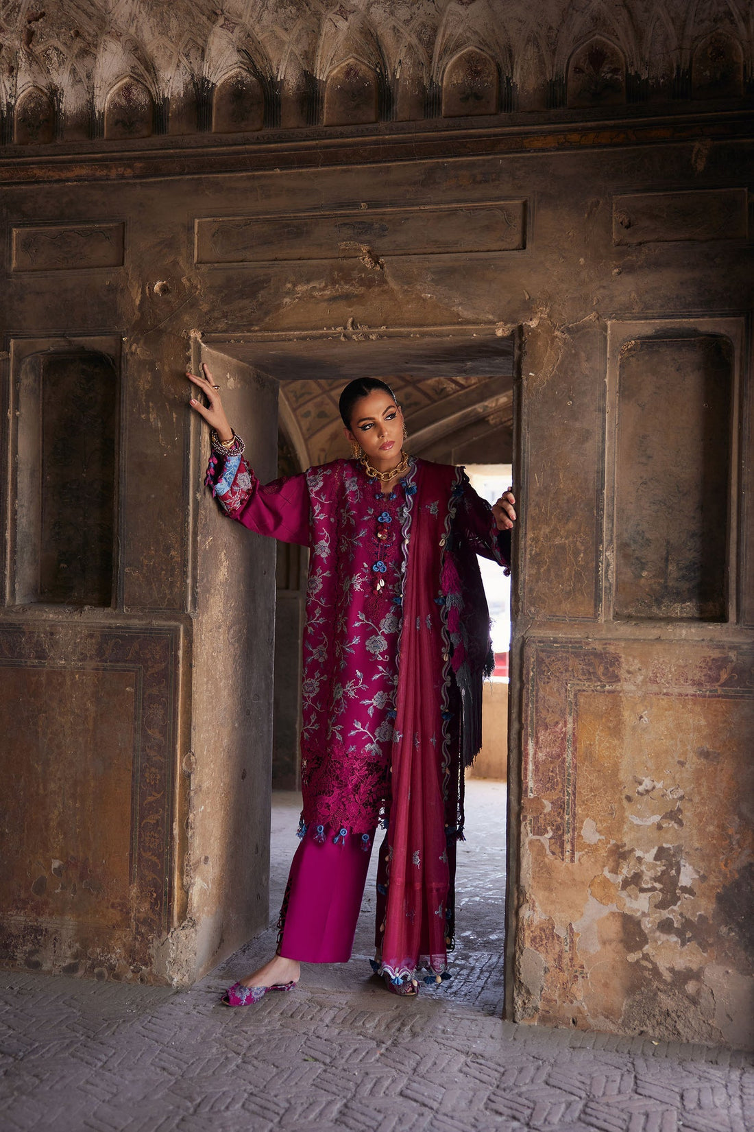 Elan | Luxury Lawn 25 | OPHELIA (EL25-10 B) - by - Libasekhas UK - Registered Vendor of : Elan - 100% Original Designer Dresss