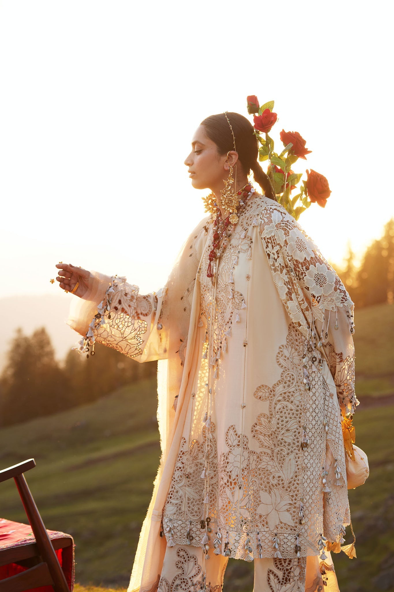 Elan | Kashmee Legacy Lawn 26 | BRUMINE (EL26-02 B) - by Libasekhas UK - Registered Vendor of : Elan - 100% Original Designer Dress