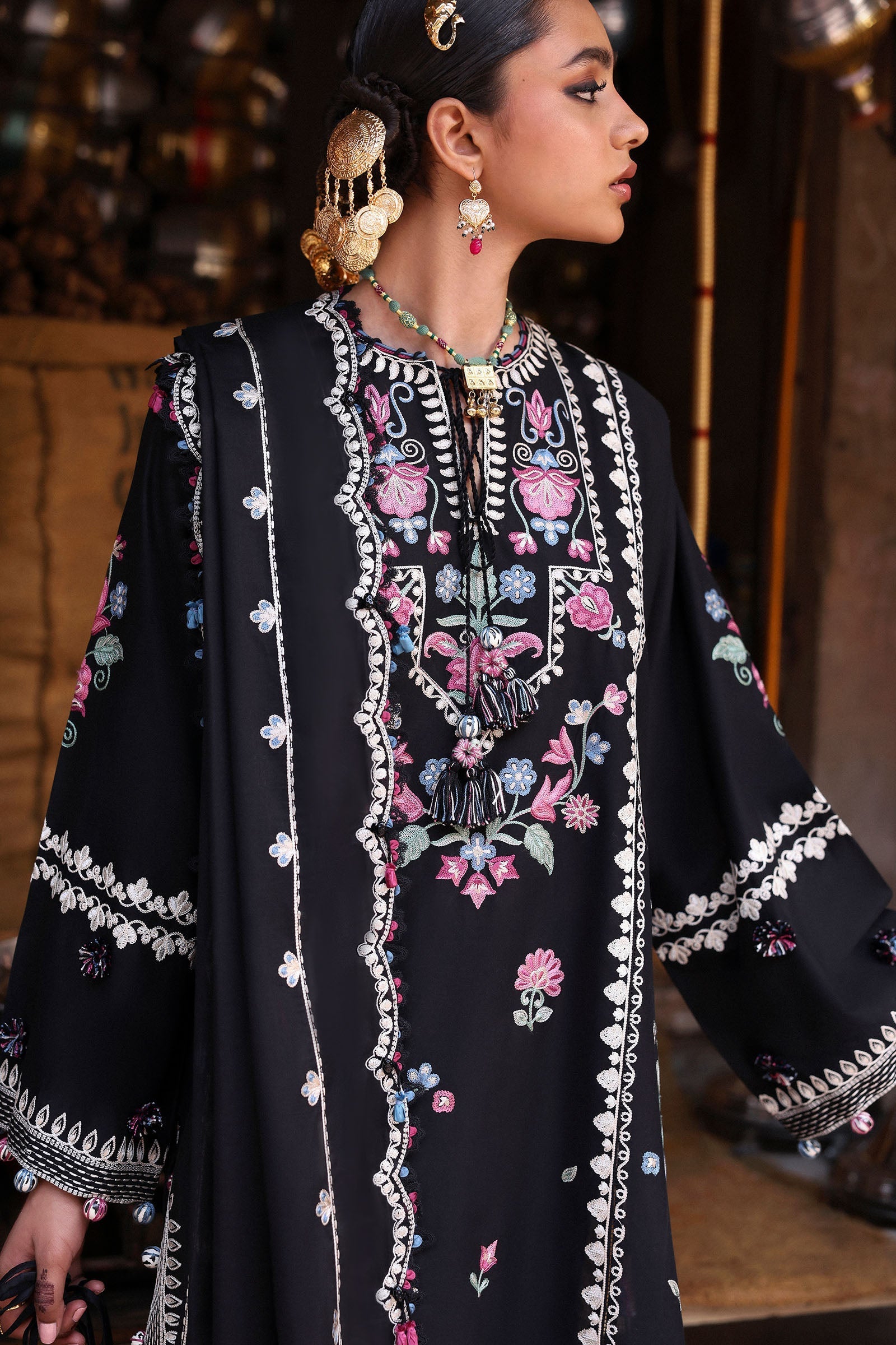 Zaha | Festive Lawn 25 | ZEENAT (ZF-25-07) - by - Libasekhas UK - Registered Vendor of : zaha - 100% Original Designer Dresss