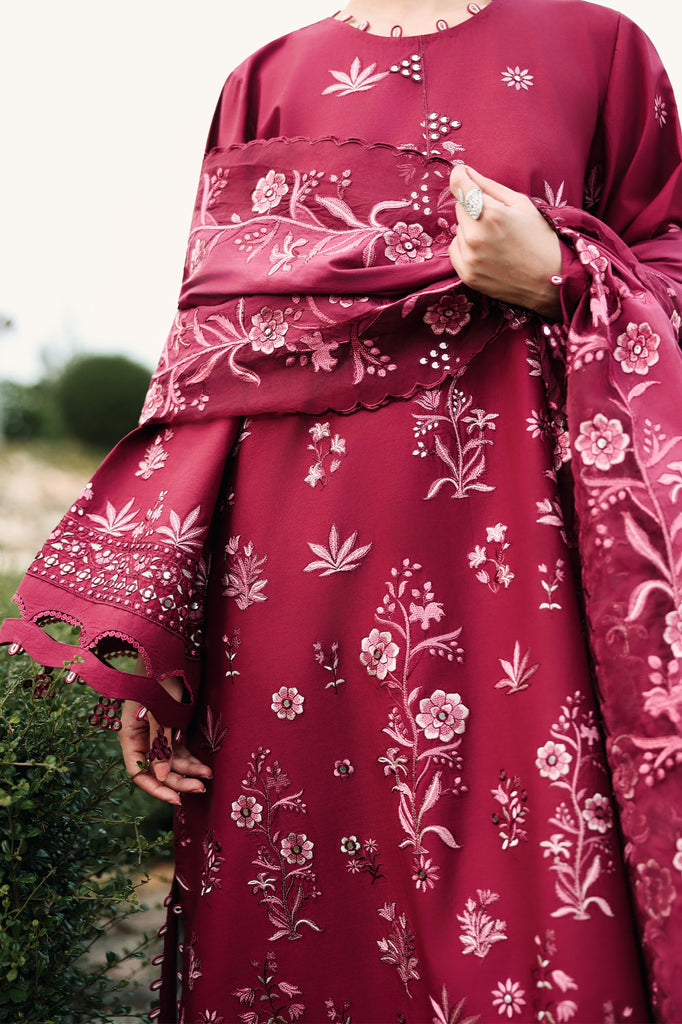 Cross Stitch | Eid Lawn Edit 26 | CRIMSON ROYALE - by Libasekhas UK - Registered Vendor of : Cross Stitch - 100% Original Designer Dress