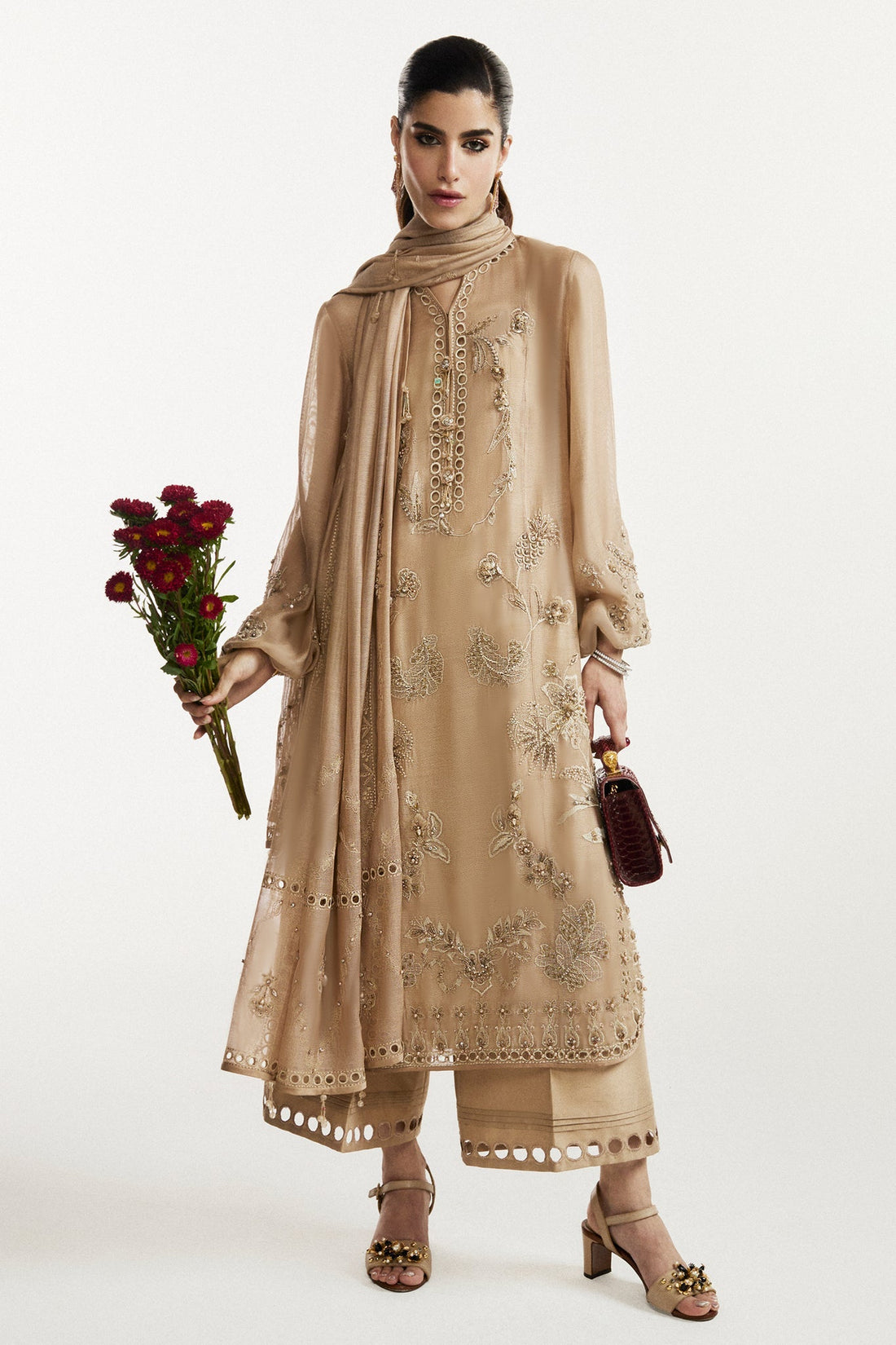 Elan I Vital Ornee I NUIT CELESTE (EV-21373) - by Libasekhas UK - Registered Vendor of : Elan - 100% Original Designer Dress