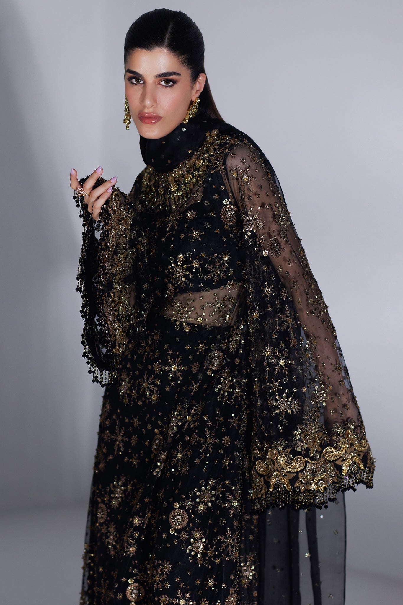 Elan | Luxury Wedding Wears | CASCADE D'ETOILES' (EP-21013) - by Libasekhas UK - Registered Vendor of : Elan - 100% Original Designer Dress