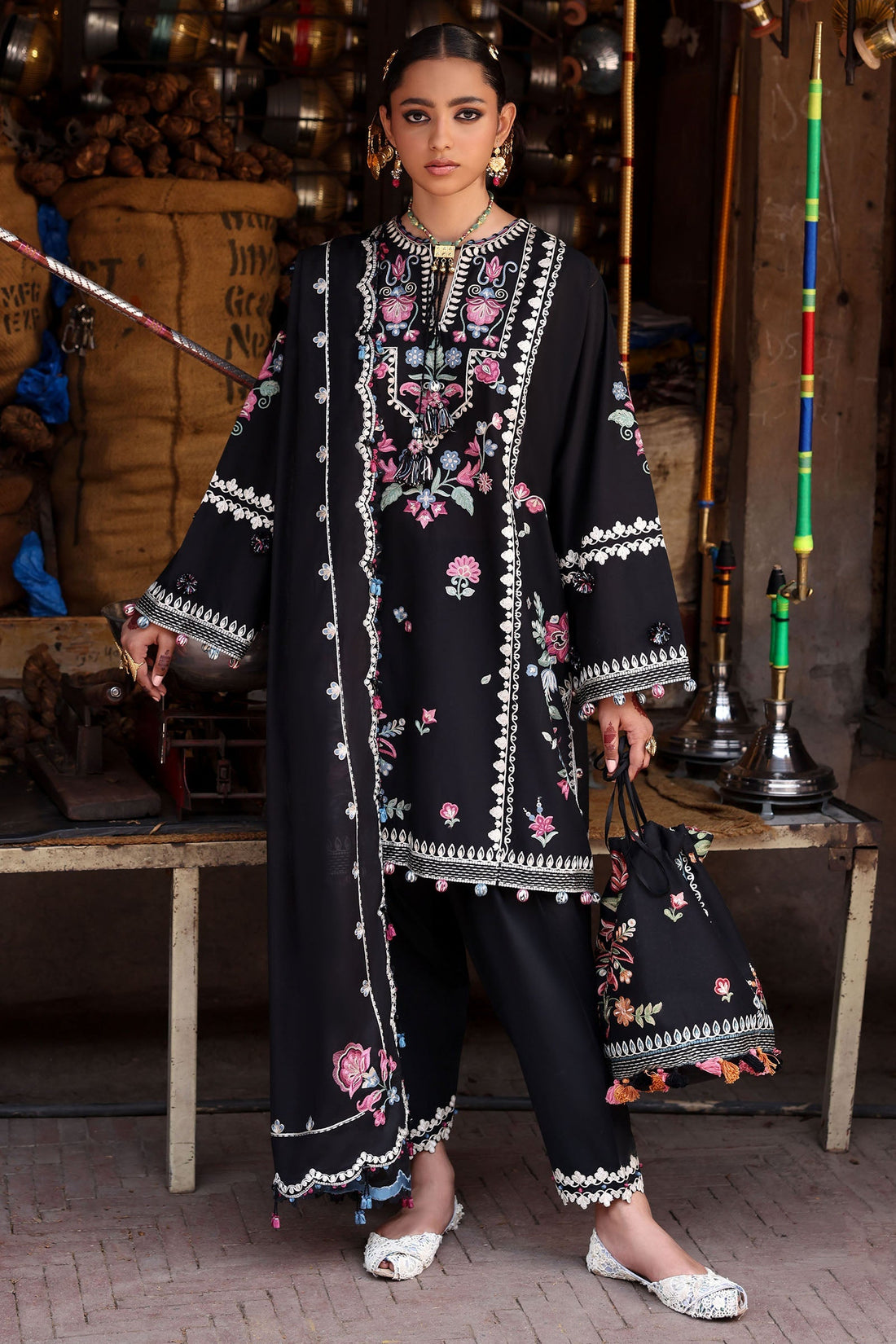 Zaha | Festive Lawn 25 | ZEENAT (ZF-25-07) - by - Libasekhas UK - Registered Vendor of : zaha - 100% Original Designer Dresss