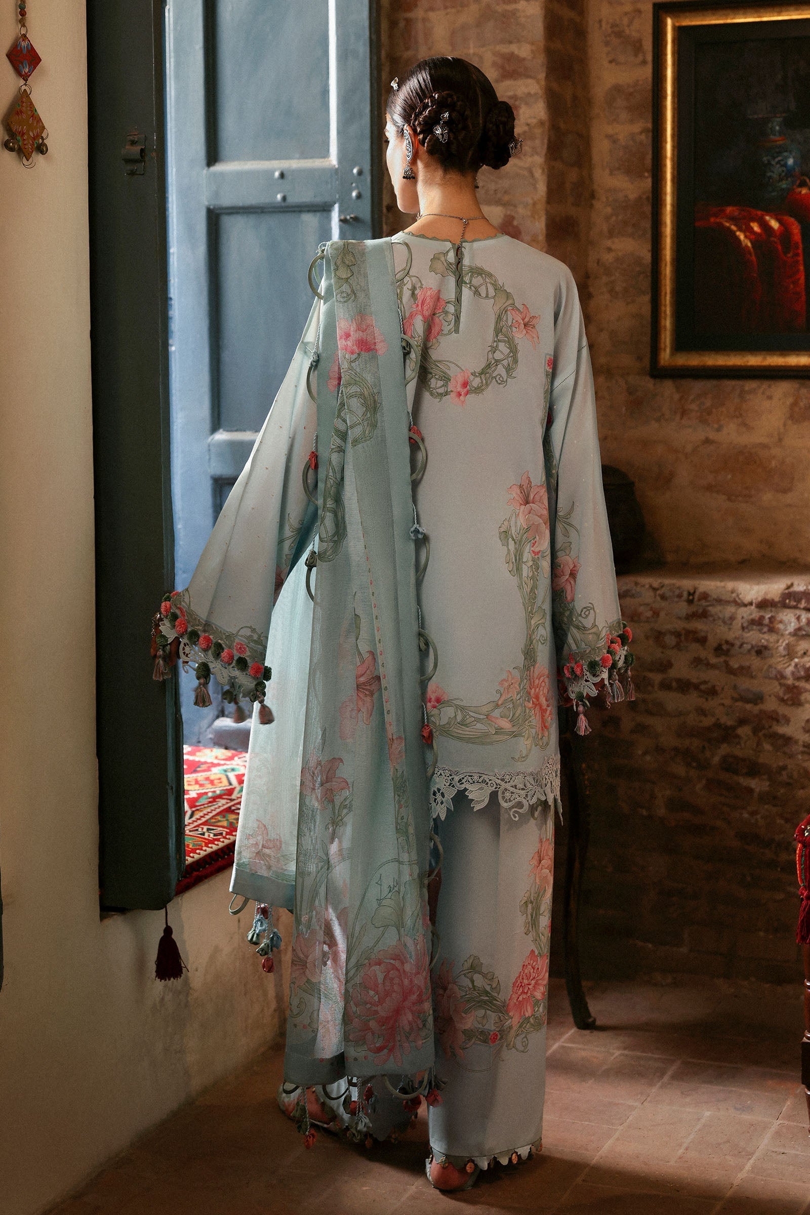 Zaha | Festive Lawn 25 | KHUSBU (ZF-25-09) - by - Libasekhas UK - Registered Vendor of : Zaha - 100% Original Designer Dresss