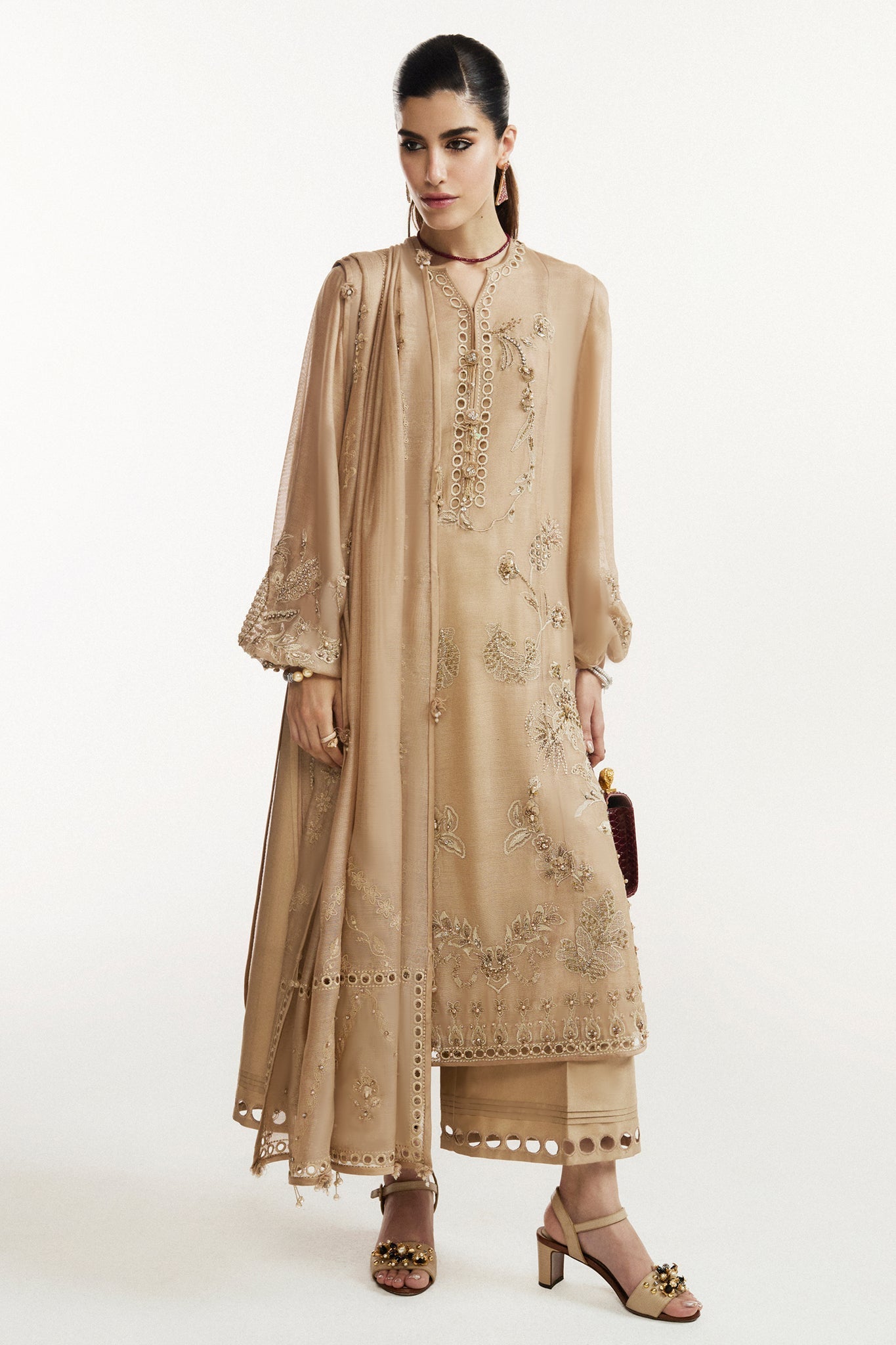 Elan I Vital Ornee I NUIT CELESTE (EV-21373) - by Libasekhas UK - Registered Vendor of : Elan - 100% Original Designer Dress