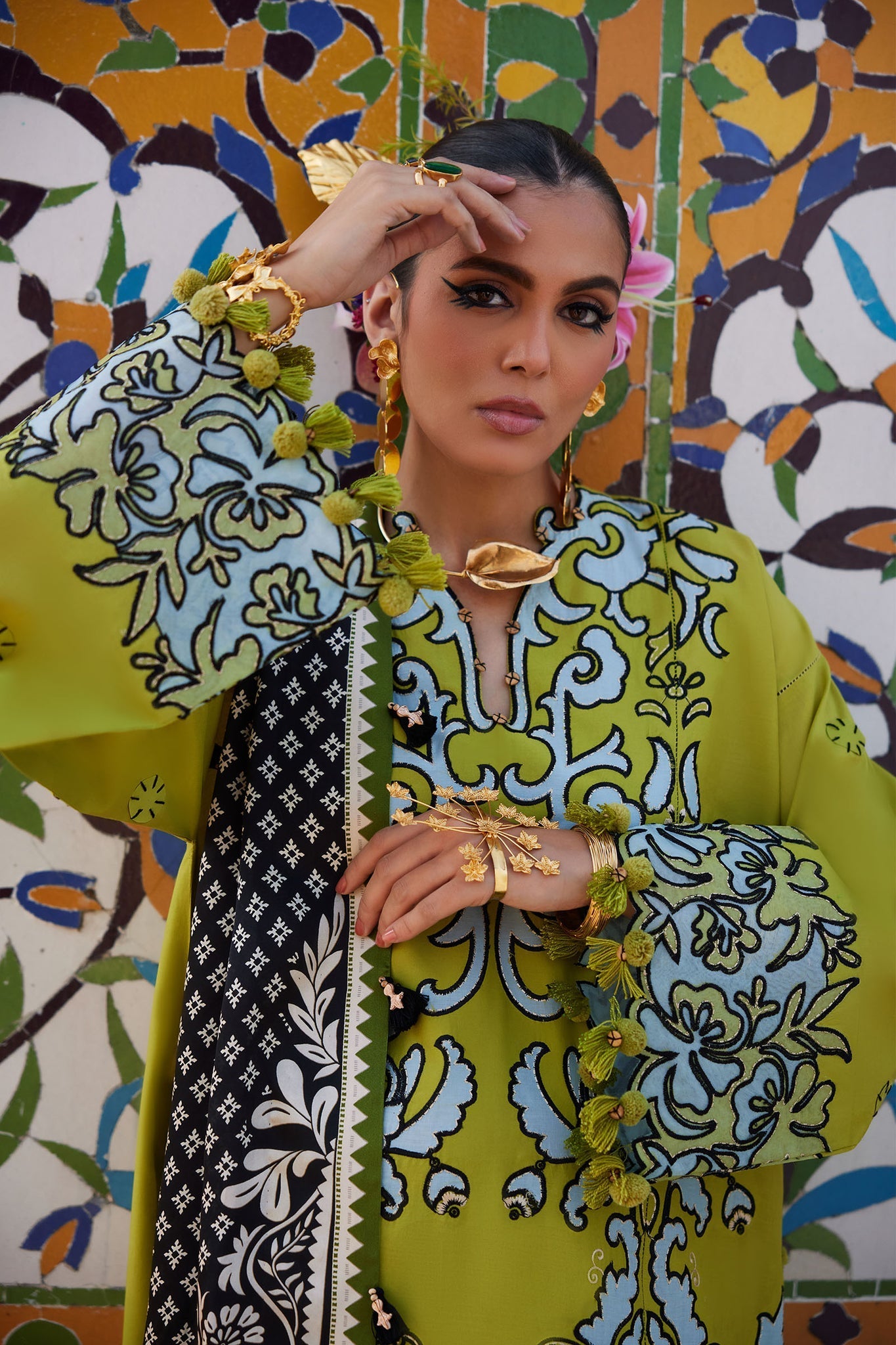 Elan | Luxury Lawn 25 | SOLENE (EL25-03 A) - by - Libasekhas UK - Registered Vendor of : Elan - 100% Original Designer Dresss