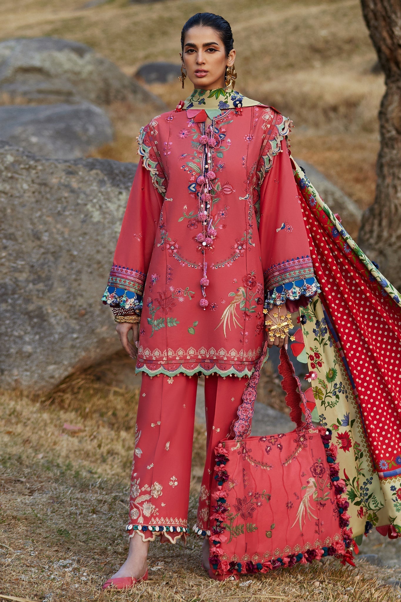 Elan | Luxury Lawn 25 | AURIELLE (EL25-06 B) - by - Libasekhas UK - Registered Vendor of : Elan - 100% Original Designer Dresss