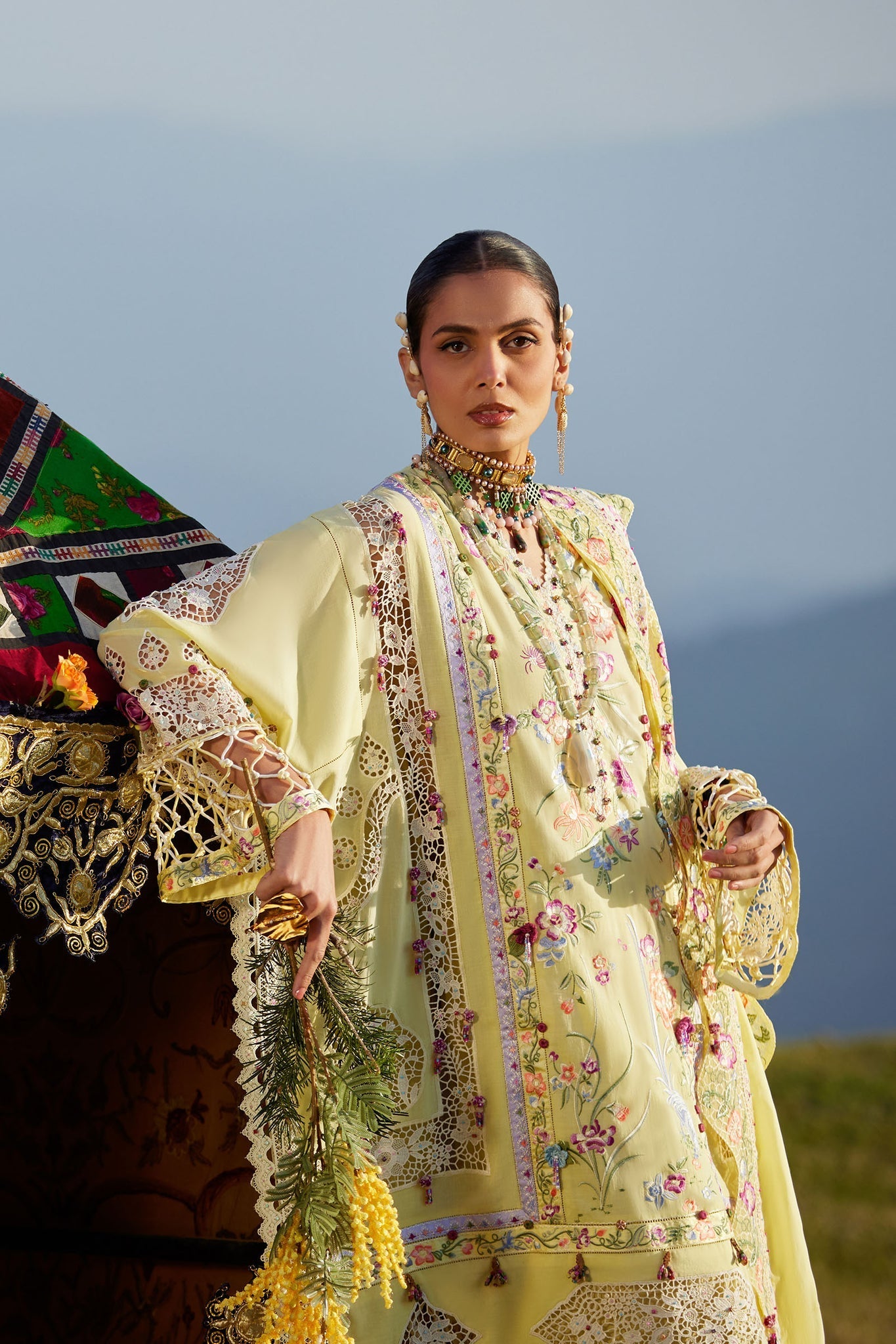 Elan | Kashmee Legacy Lawn 26 | NEELUNE (EL26-05 A) - by Libasekhas UK - Registered Vendor of : Elan - 100% Original Designer Dress