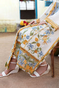 Zaha | Embroidered Lawn Collection | LEYA (ZL23-07 A) - by - Libasekhas UK - Registered Vendor of : Zaha - 100% Original Designer Dresss
