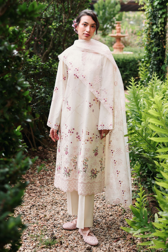Cross Stitch | Eid Lawn Edit 26 | CARAMEL CREAM - by Libasekhas UK - Registered Vendor of : Cross Stitch - 100% Original Designer Dress