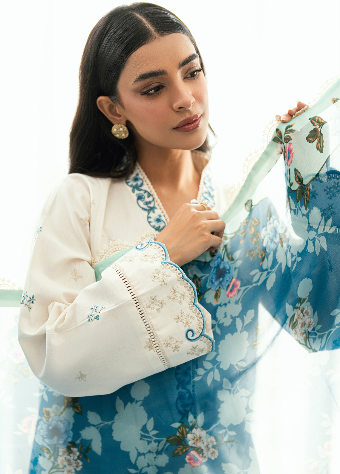 Sahane | Virelle The Lawn Edit | CG50004 Yvett - by Libasekhas UK - Registered Vendor of : Sahane - 100% Original Designer Dress