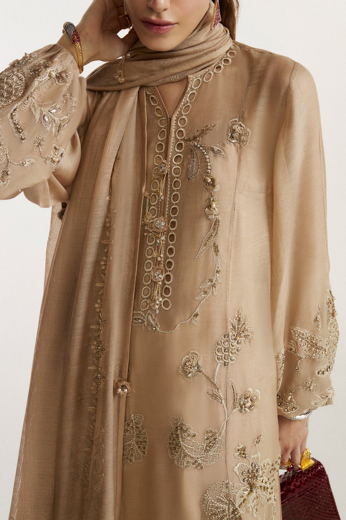 Elan I Vital Ornee I NUIT CELESTE (EV-21373) - by Libasekhas UK - Registered Vendor of : Elan - 100% Original Designer Dress