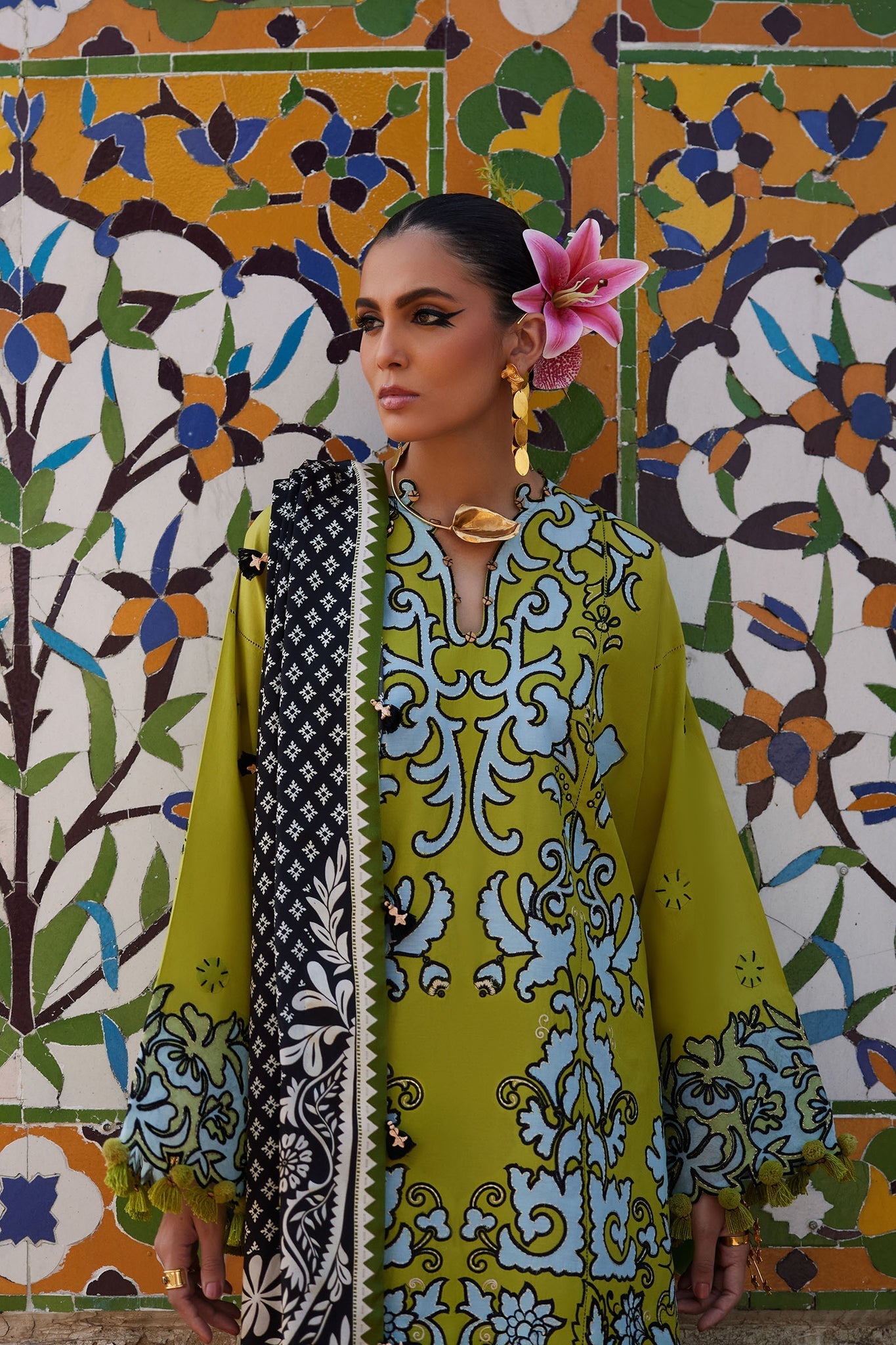 Elan | Luxury Lawn 25 | SOLENE (EL25-03 A) - by - Libasekhas UK - Registered Vendor of : Elan - 100% Original Designer Dresss