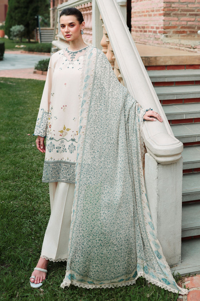Cross Stitch | Eid Lawn Edit 26 | SUBTLE BEIGE - by Libasekhas UK - Registered Vendor of : Cross Stitch - 100% Original Designer Dress