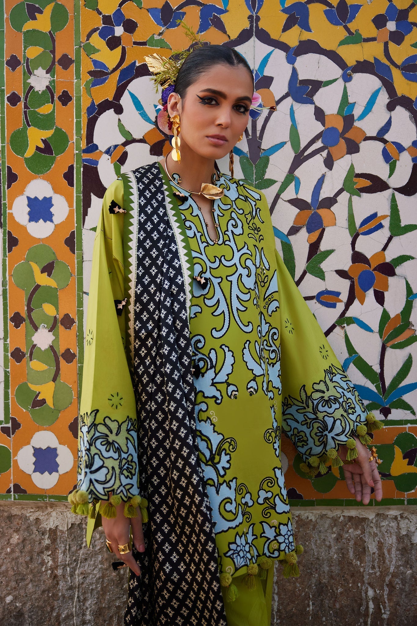Elan | Luxury Lawn 25 | SOLENE (EL25-03 A) - by - Libasekhas UK - Registered Vendor of : Elan - 100% Original Designer Dresss