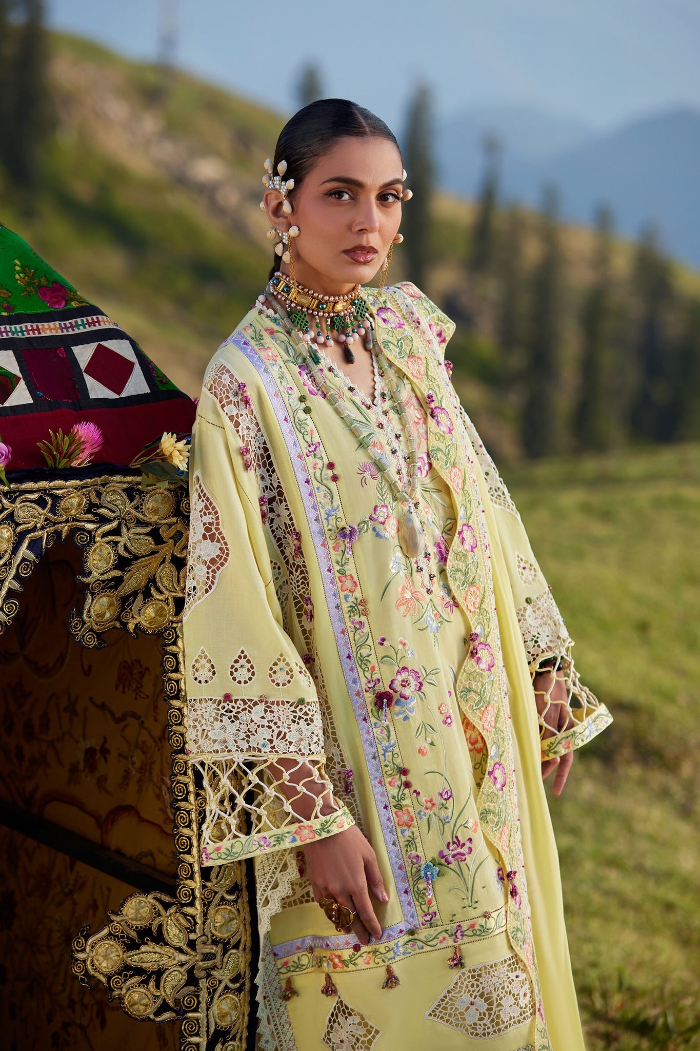 Elan | Kashmee Legacy Lawn 26 | NEELUNE (EL26-05 A) - by Libasekhas UK - Registered Vendor of : Elan - 100% Original Designer Dress