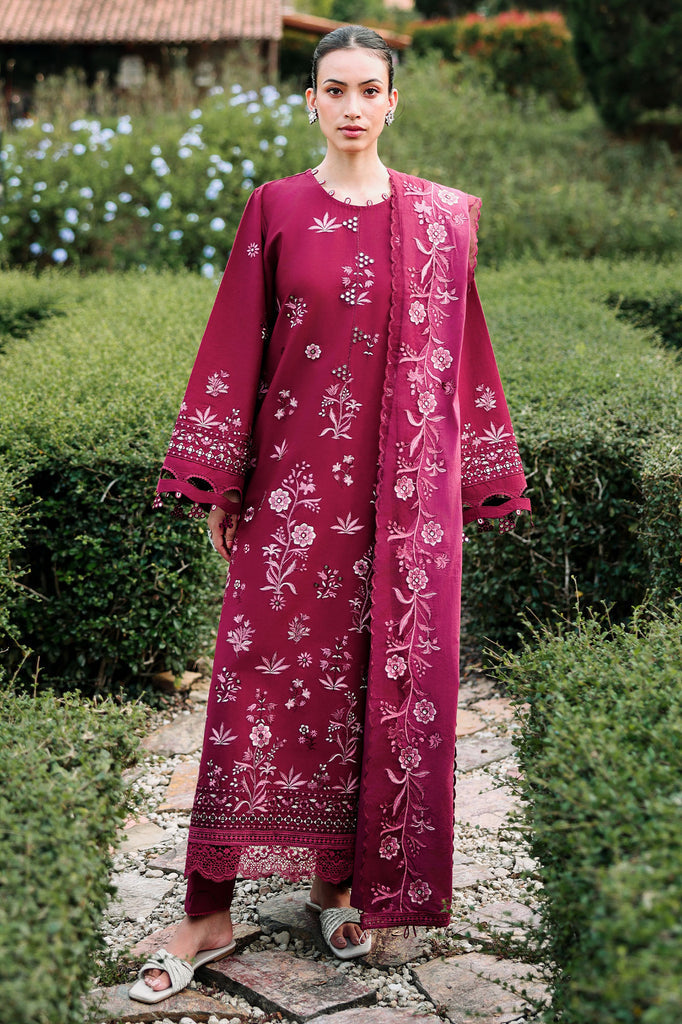Cross Stitch | Eid Lawn Edit 26 | CRIMSON ROYALE - by Libasekhas UK - Registered Vendor of : Cross Stitch - 100% Original Designer Dress