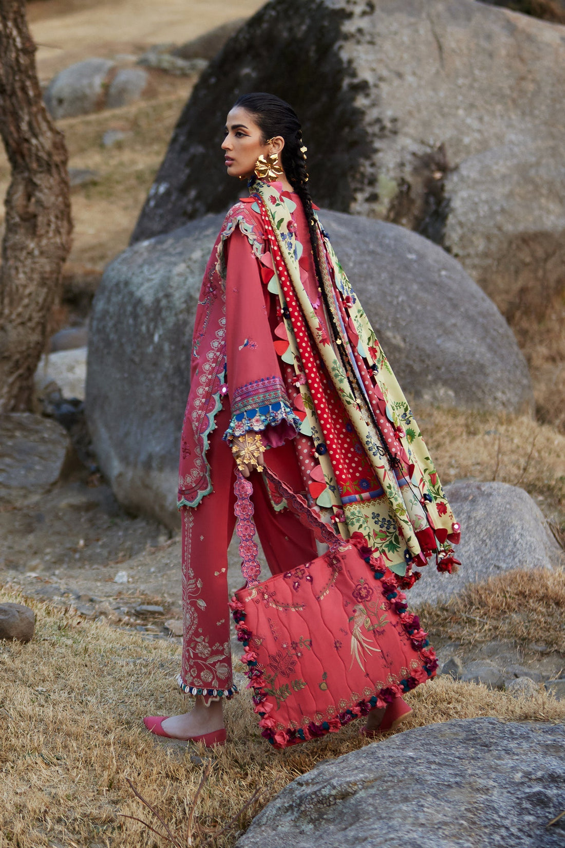 Elan | Luxury Lawn 25 | AURIELLE (EL25-06 B) - by - Libasekhas UK - Registered Vendor of : Elan - 100% Original Designer Dresss