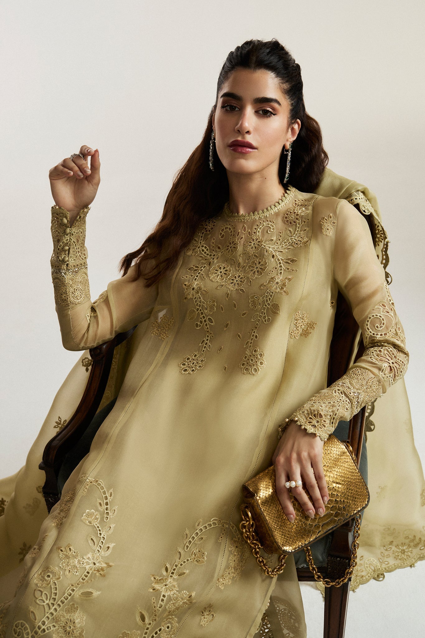 Elan | Vital Ornee | JARDIN SAUGE (EV-21352) - by Libasekhas UK - Registered Vendor of : Elan - 100% Original Designer Dress