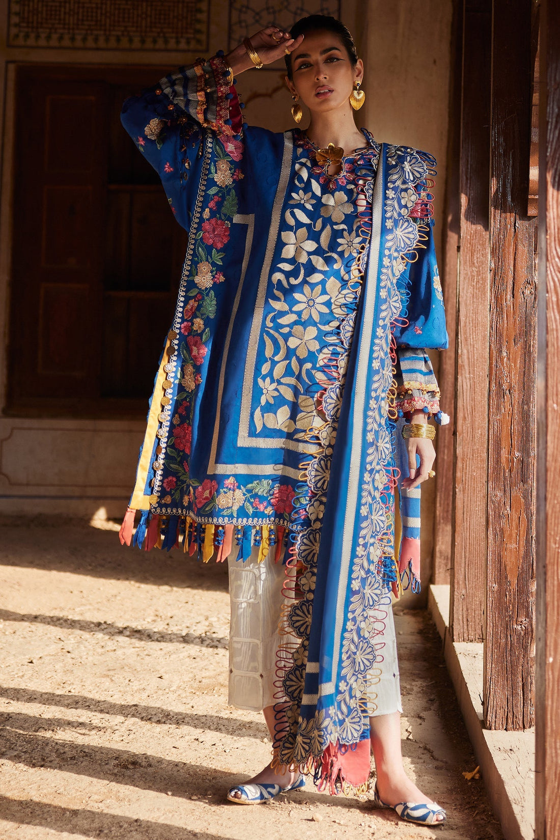 Elan | Luxury Lawn 25 | AURELIA (EL25-08 A) - by - Libasekhas UK - Registered Vendor of : Elan - 100% Original Designer Dresss