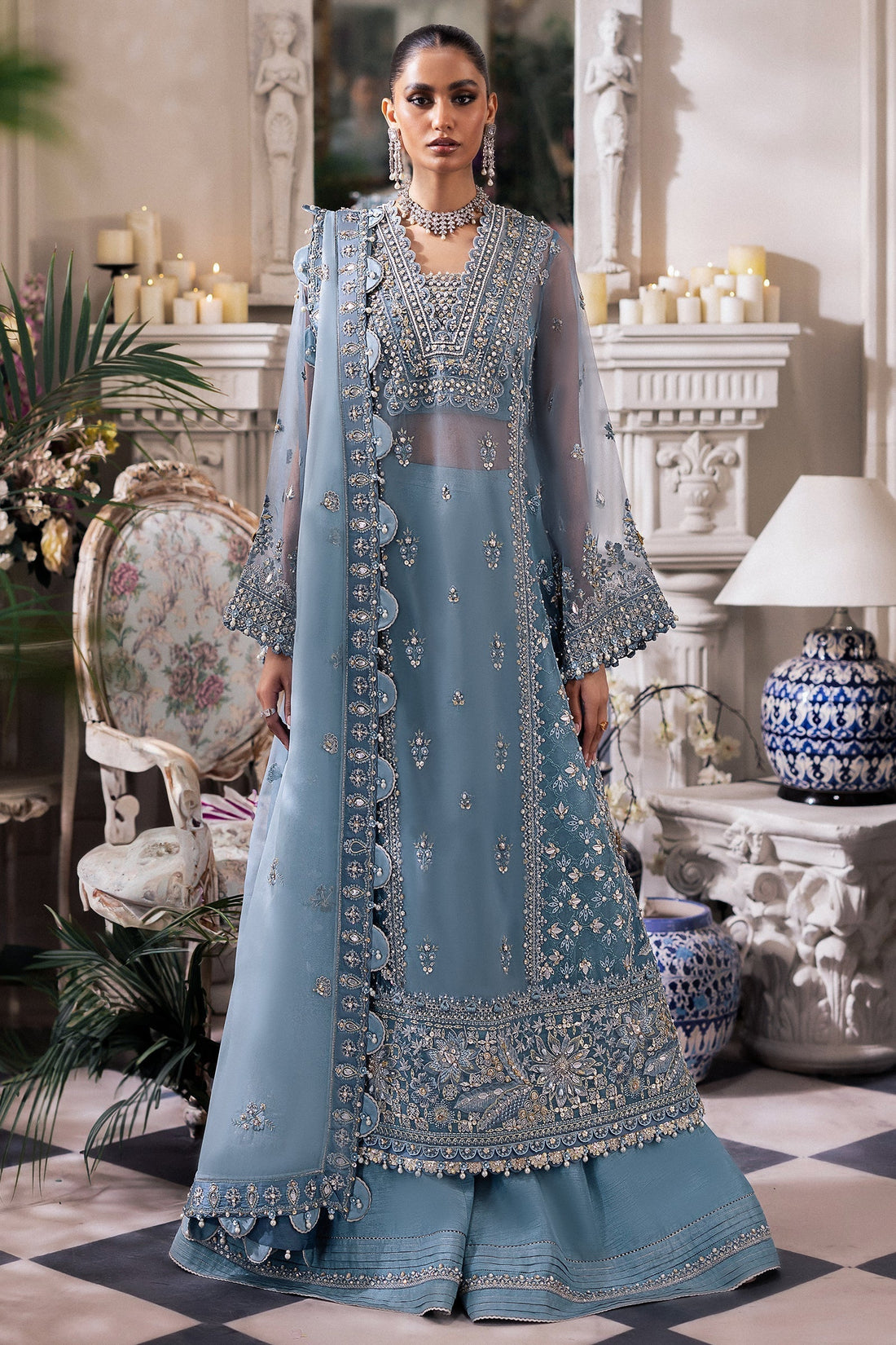 Zaha | Gossamer Formals 24 | AZURA (ZC24-07) - by - Libasekhas UK - Registered Vendor of : Zaha - 100% Original Designer Dresss