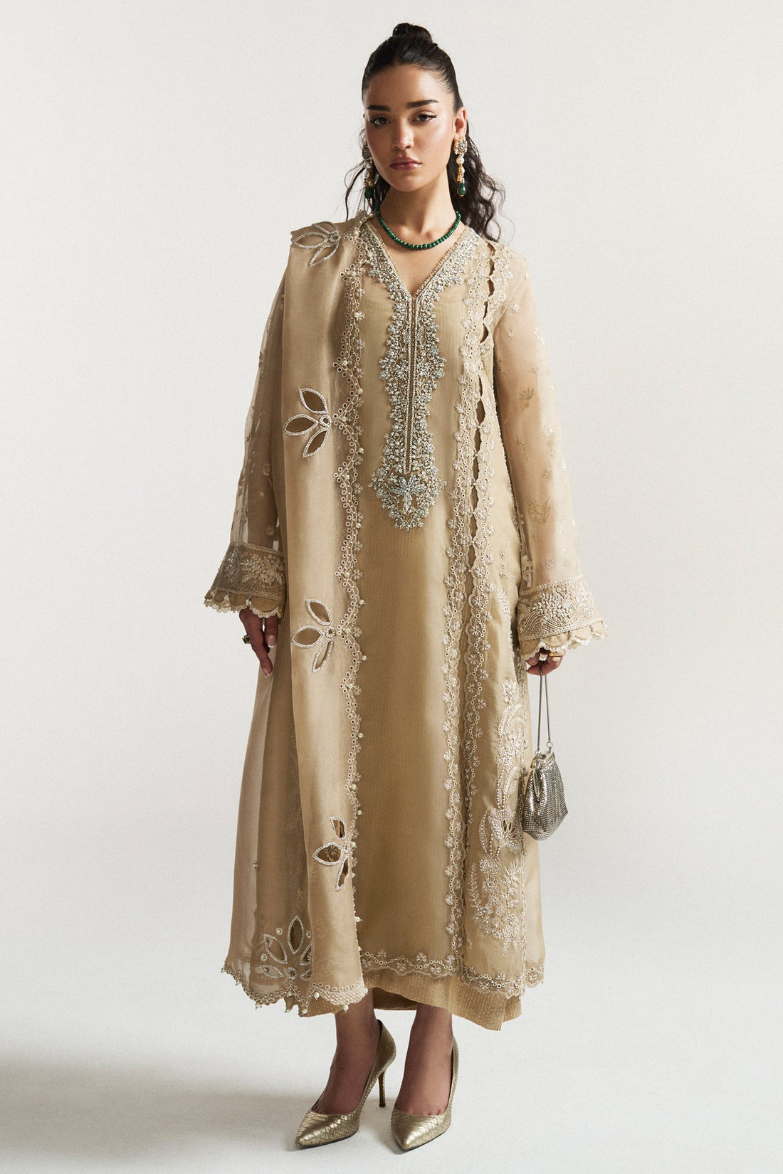 Elan I Vital Ornee I SOLEIL ELIXIR (EV-21372) - by Libasekhas UK - Registered Vendor of : Elan - 100% Original Designer Dress