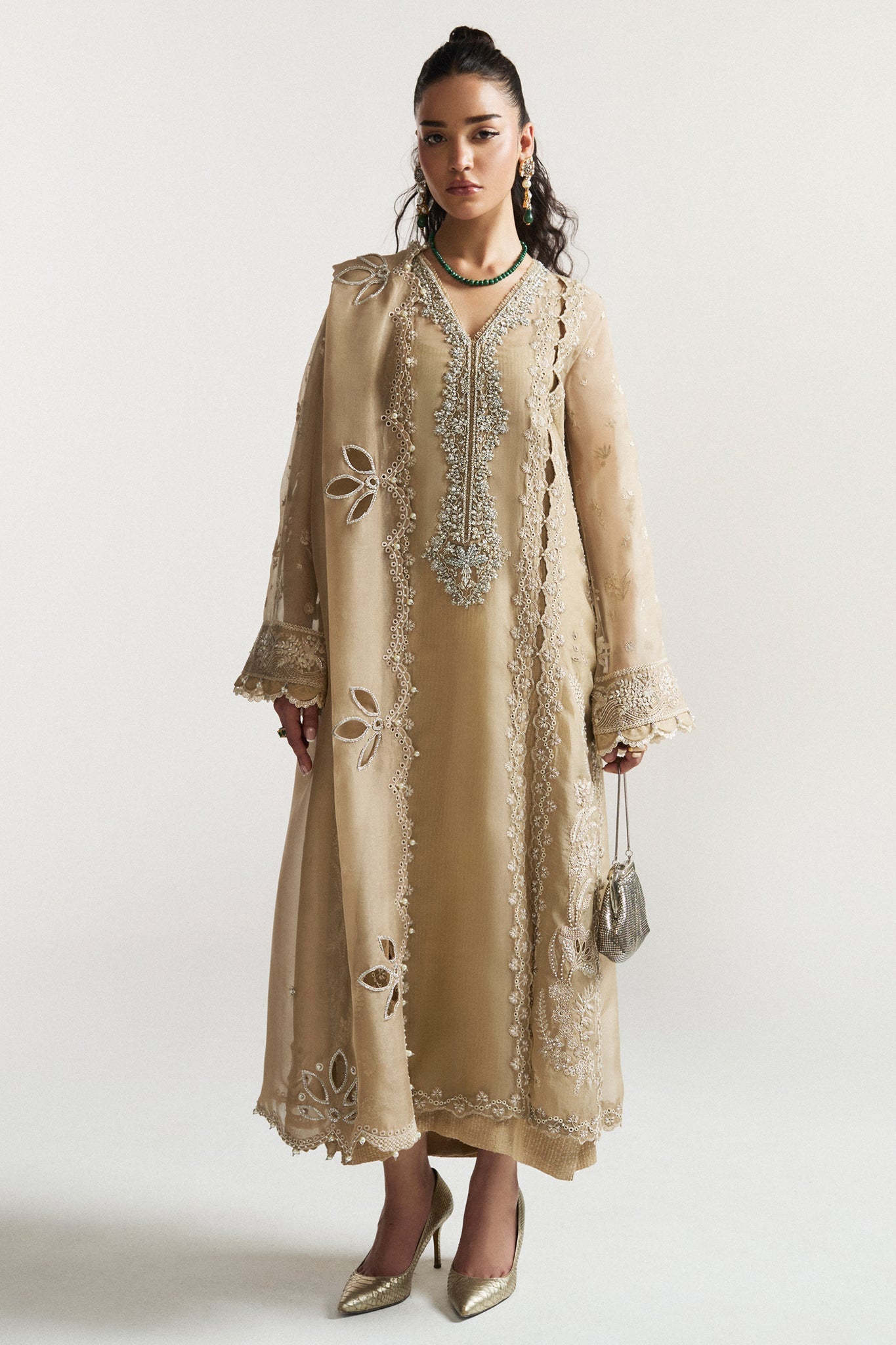 Elan I Vital Ornee I SOLEIL ELIXIR (EV-21372) - by Libasekhas UK - Registered Vendor of : Elan - 100% Original Designer Dress