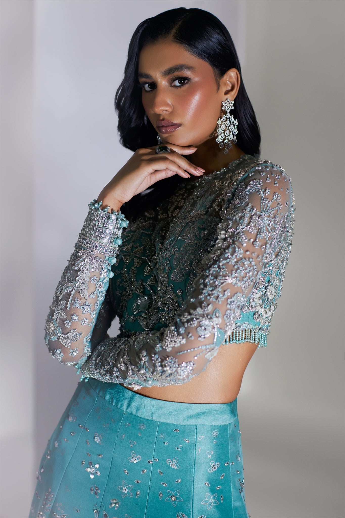 Elan | Luxury Wedding Wears | ETINCELLE DE CRISTAL (EP-21007) - by Libasekhas UK - Registered Vendor of : Elan - 100% Original Designer Dress