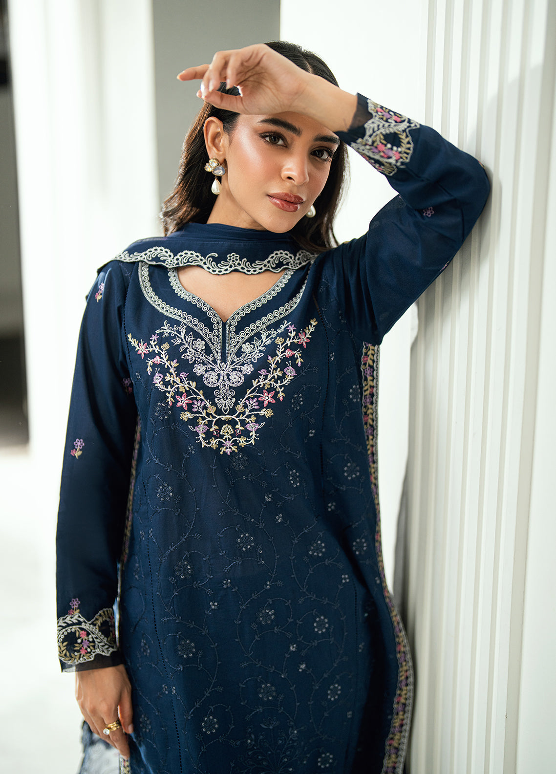 Sahane | Virelle The Lawn Edit | CG50008 Aster - by Libasekhas UK - Registered Vendor of : Sahane - 100% Original Designer Dress