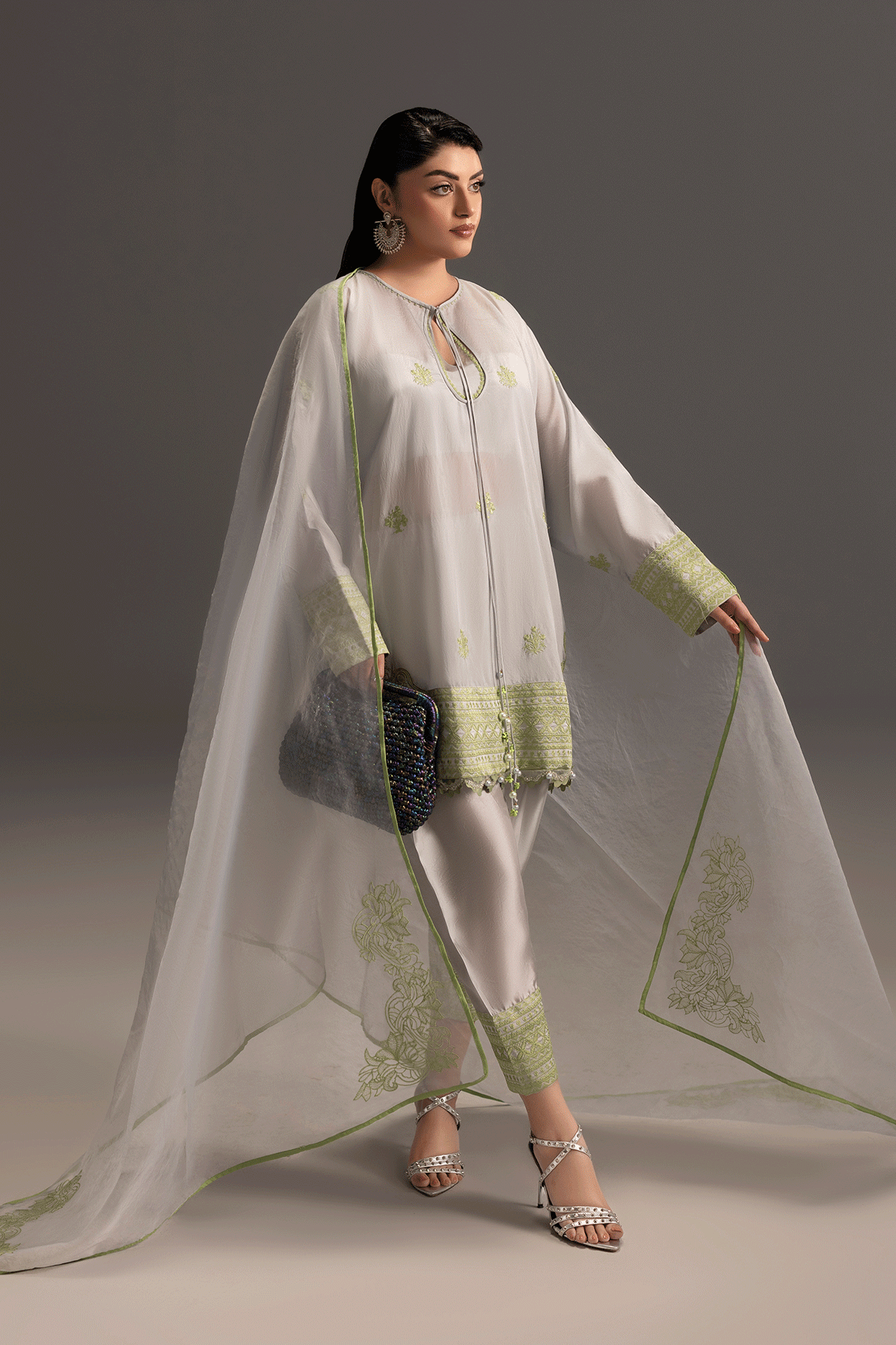 Erum Khan | Summer Whisper | Power Queen - by Libasekhas UK - Registered Vendor of : Erum Khan - 100% Original Designer Dress