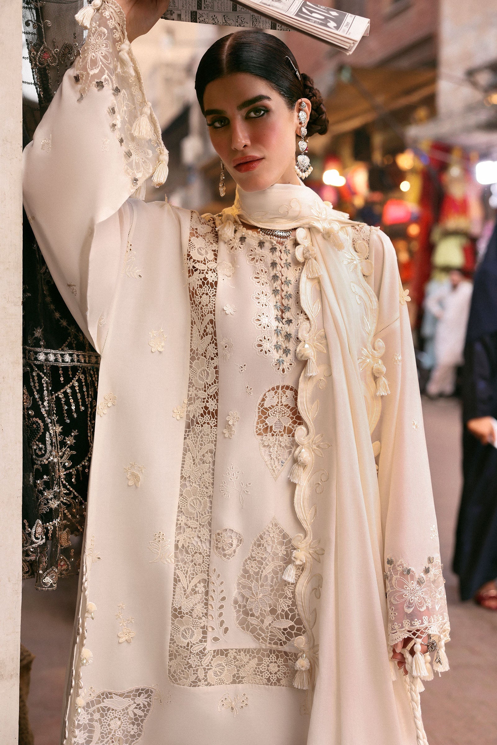 Zaha | Festive Lawn 25 | GULBAHAR (ZF-25-02) - by - Libasekhas UK - Registered Vendor of : Zaha - 100% Original Designer Dresss