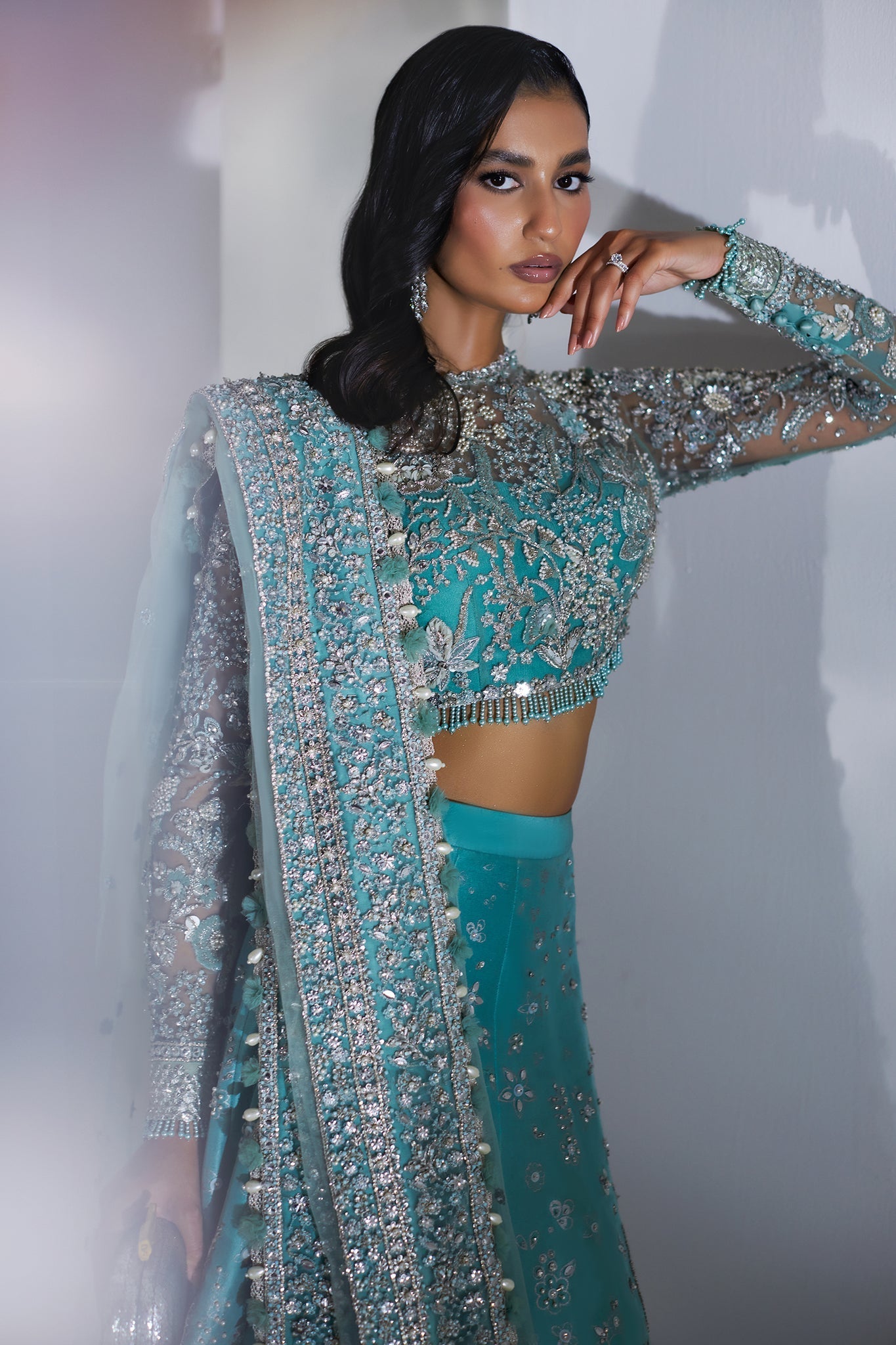 Elan | Luxury Wedding Wears | ETINCELLE DE CRISTAL (EP-21007) - by Libasekhas UK - Registered Vendor of : Elan - 100% Original Designer Dress