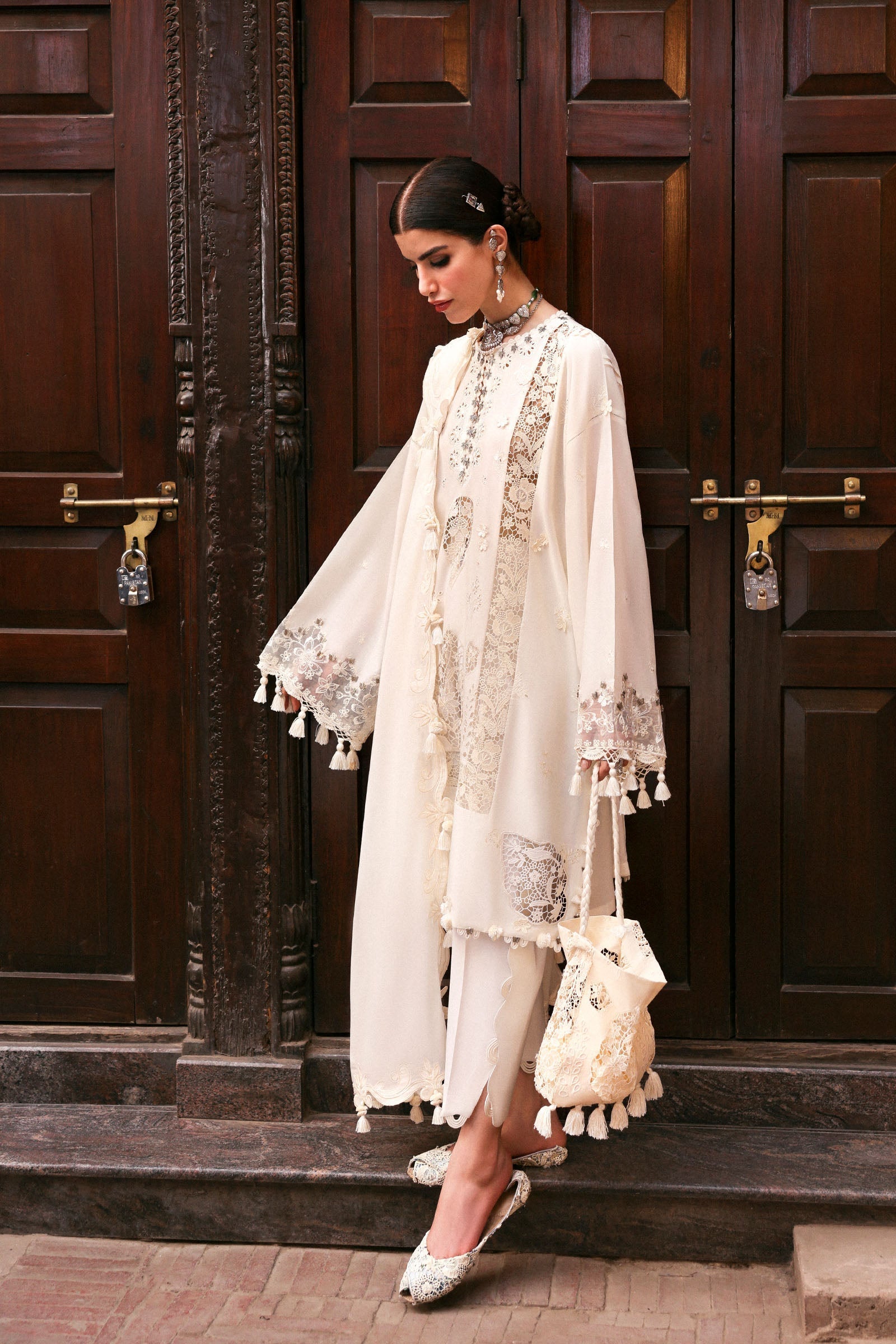 Zaha | Festive Lawn 25 | GULBAHAR (ZF-25-02) - by - Libasekhas UK - Registered Vendor of : Zaha - 100% Original Designer Dresss