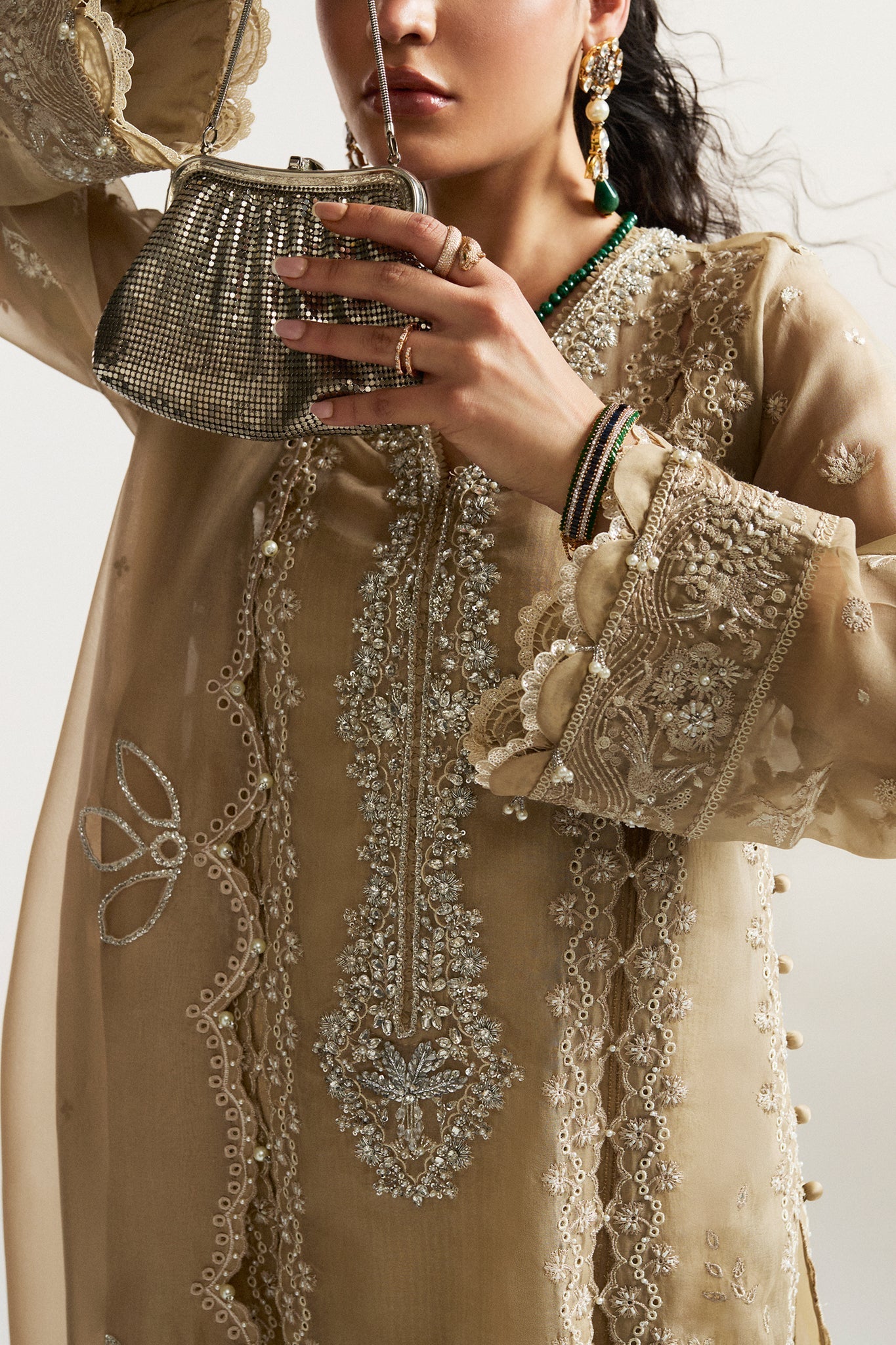 Elan I Vital Ornee I SOLEIL ELIXIR (EV-21372) - by Libasekhas UK - Registered Vendor of : Elan - 100% Original Designer Dress