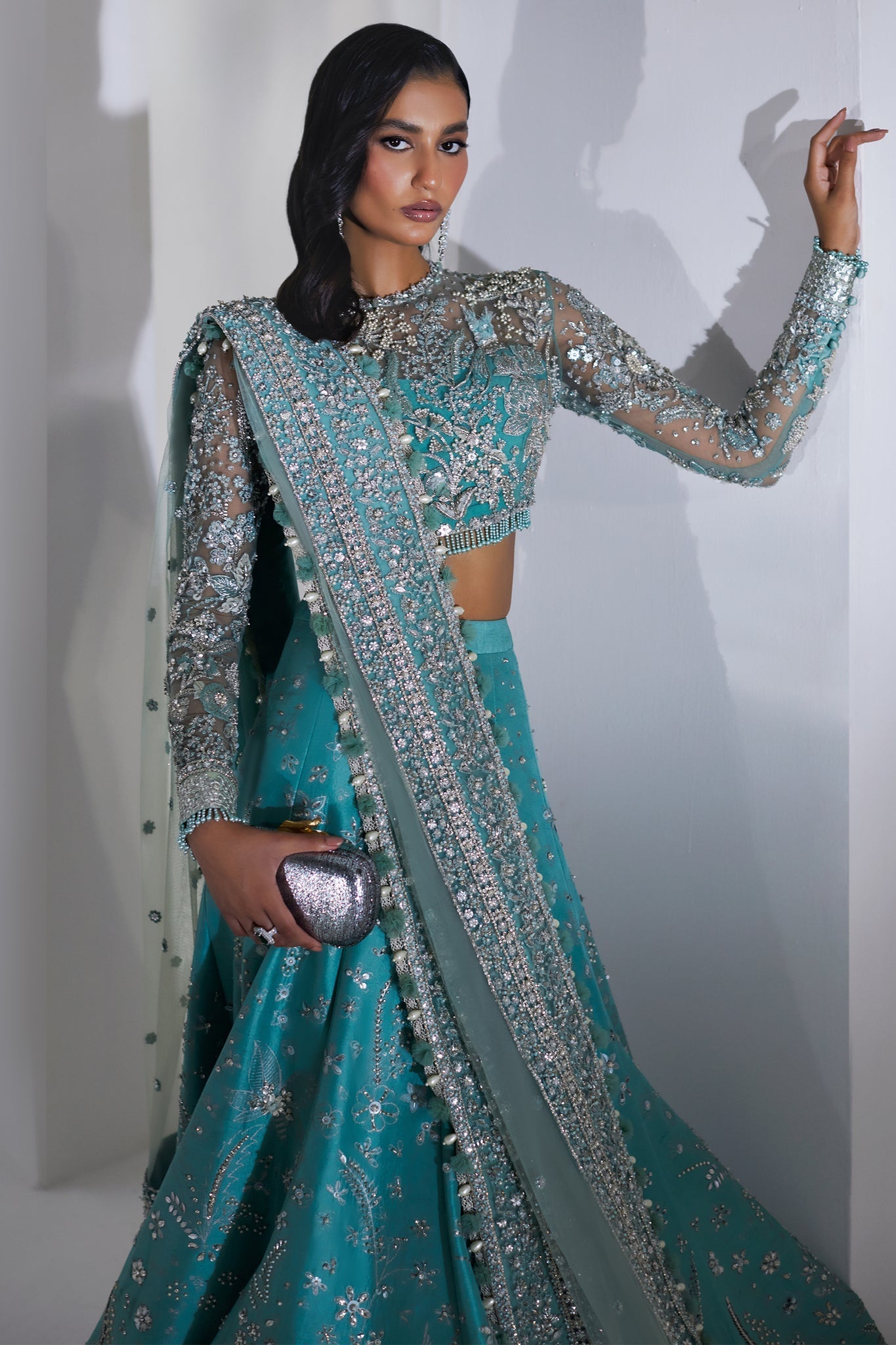 Elan | Luxury Wedding Wears | ETINCELLE DE CRISTAL (EP-21007) - by Libasekhas UK - Registered Vendor of : Elan - 100% Original Designer Dress