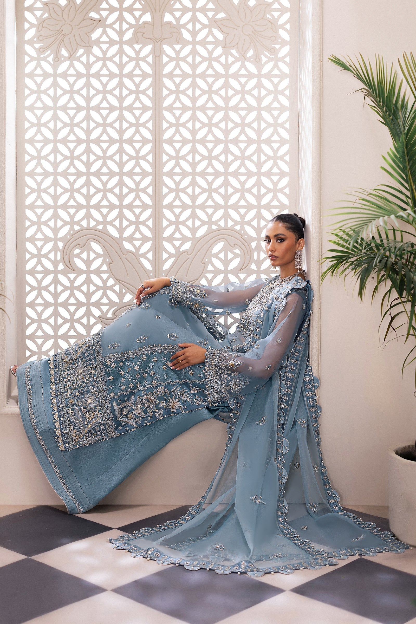 Zaha | Gossamer Formals 24 | AZURA (ZC24-07) - by - Libasekhas UK - Registered Vendor of : Zaha - 100% Original Designer Dresss
