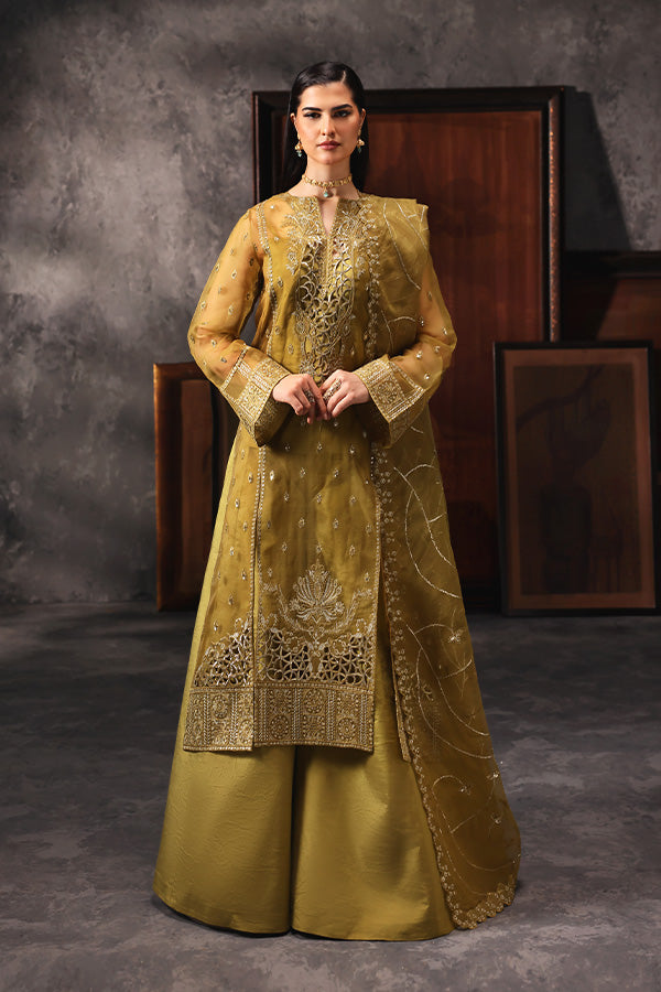 Saffron | Aatish Formals | Shola-e-Noor - by - Libasekhas UK - Registered Vendor of : Saffron - 100% Original Designer Dresss