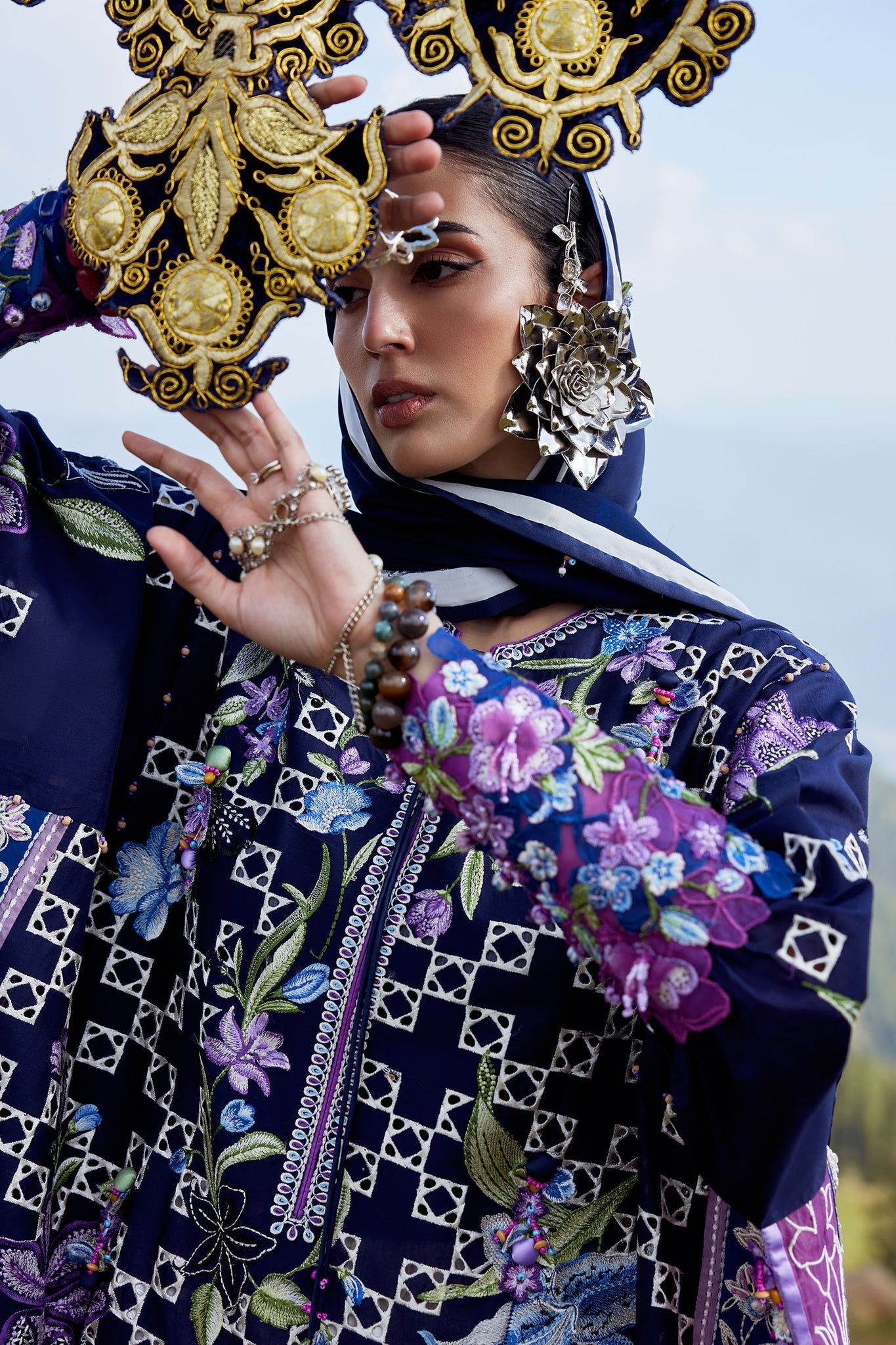 Elan | Kashmee Legacy Lawn 26 |SONAMARG (EL26-09 B) - by Libasekhas UK - Registered Vendor of : Elan - 100% Original Designer Dress