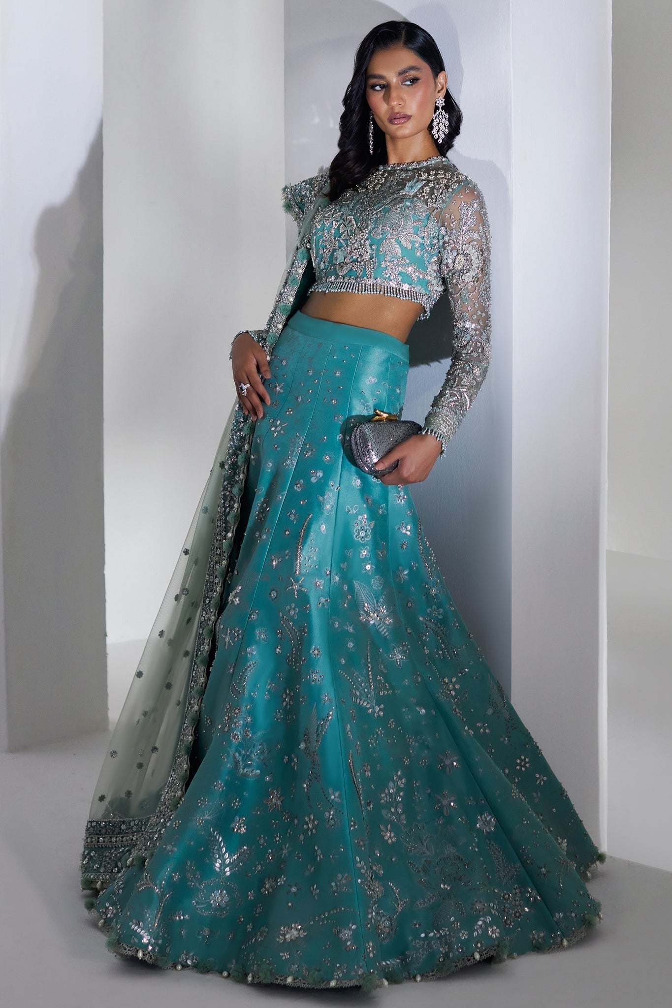 Elan | Luxury Wedding Wears | ETINCELLE DE CRISTAL (EP-21007) - by Libasekhas UK - Registered Vendor of : Elan - 100% Original Designer Dress