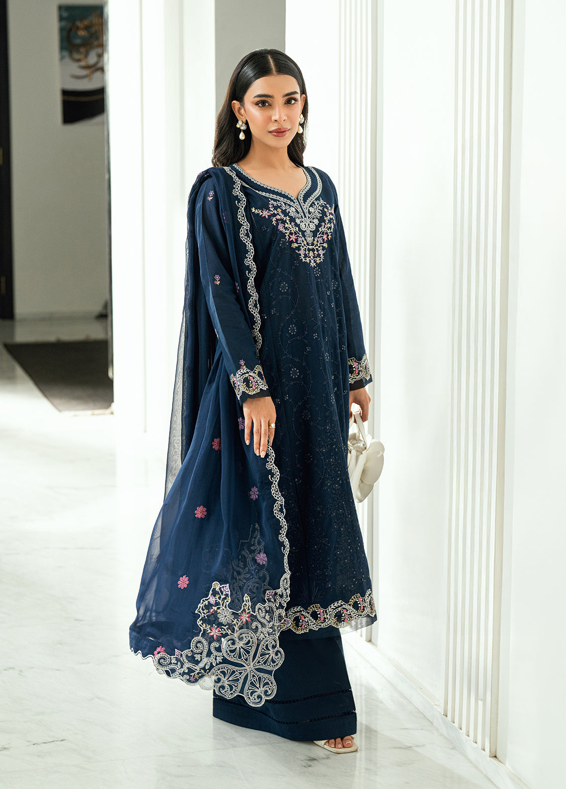 Sahane | Virelle The Lawn Edit | CG50008 Aster - by Libasekhas UK - Registered Vendor of : Sahane - 100% Original Designer Dress