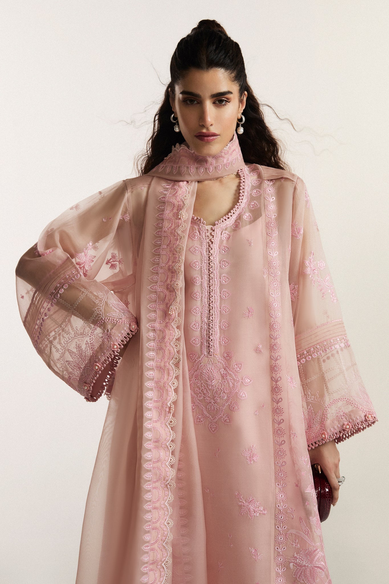 Elan I Vital Ornee I ROSEA (EV-21354) - by Libasekhas UK - Registered Vendor of : Elan - 100% Original Designer Dress