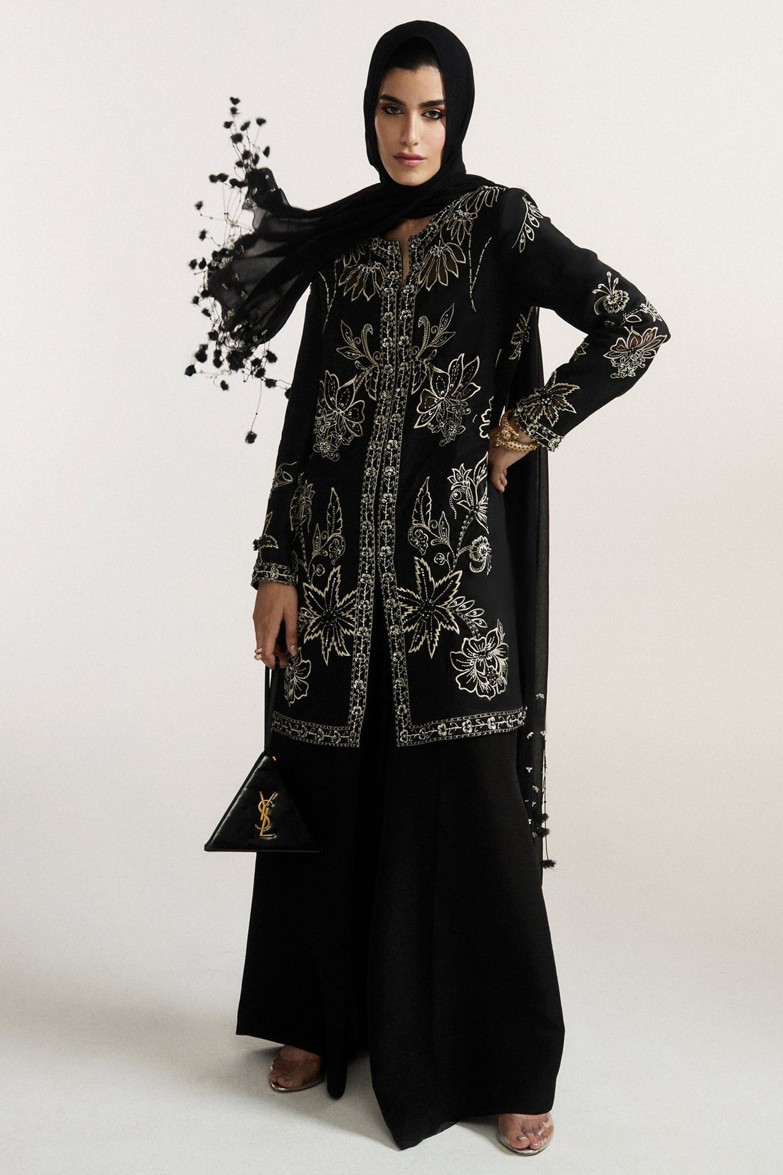 Elan I Vital Ornee I NOCTURNE ELITAIRE (EV-21360) - by Libasekhas UK - Registered Vendor of : Elan - 100% Original Designer Dress