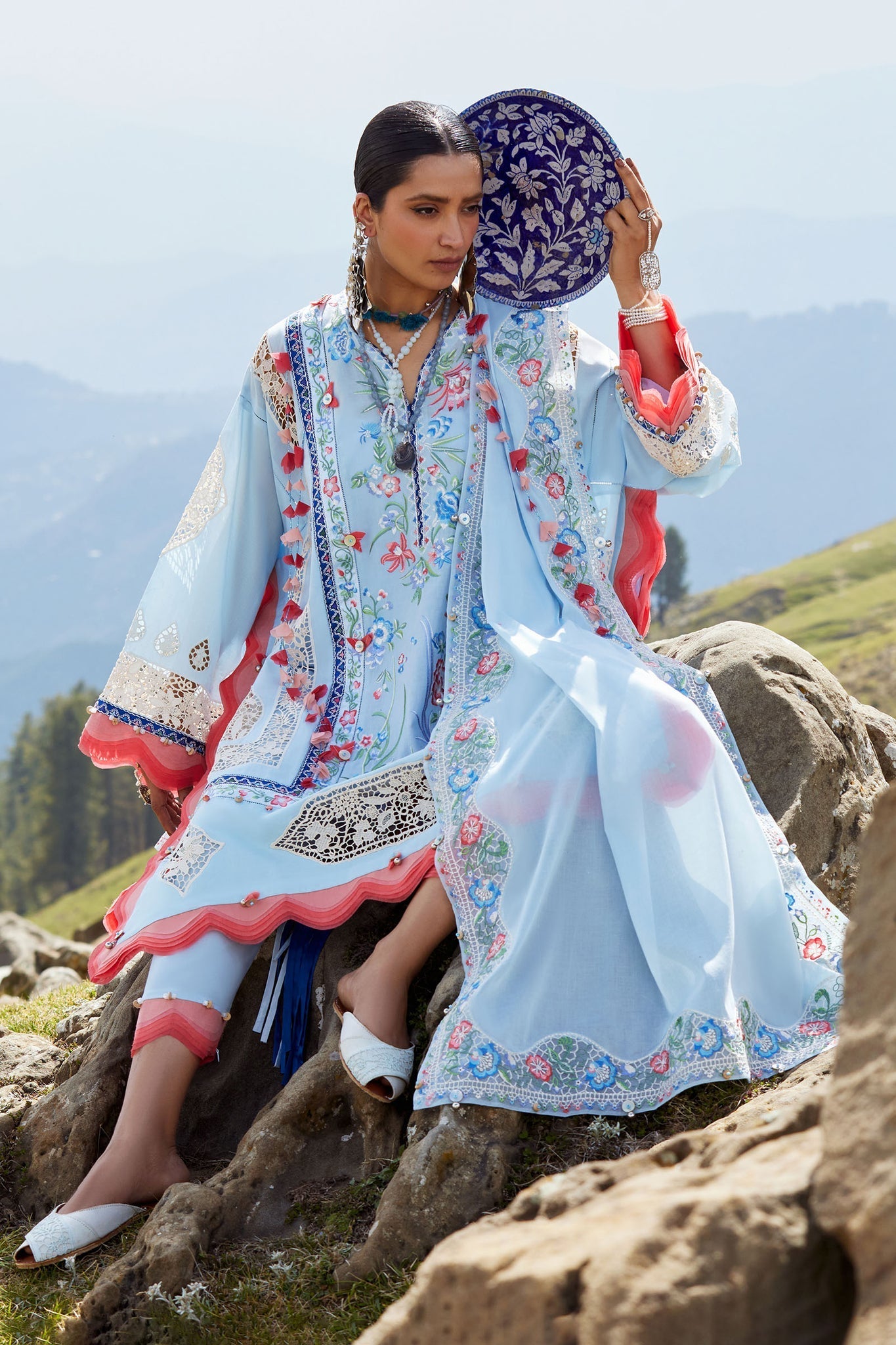 Elan | Kashmee Legacy Lawn 26 |NEELUNE (EL26-05 B) - by Libasekhas UK - Registered Vendor of : Elan - 100% Original Designer Dress